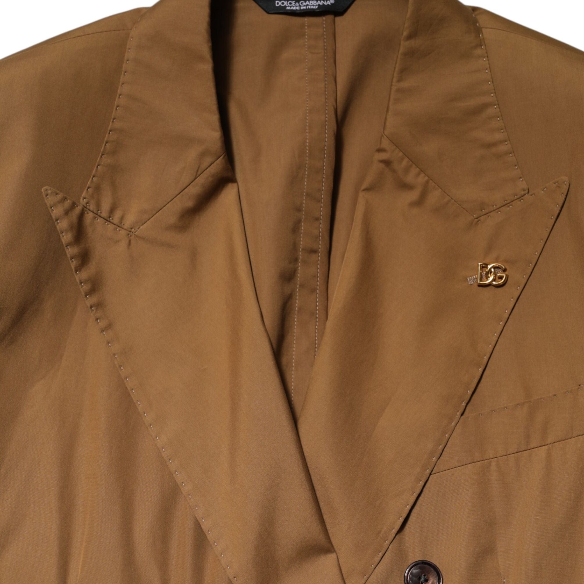 Dolce & Gabbana Brown TAORMINA Double-Breasted 2 Piece Suit