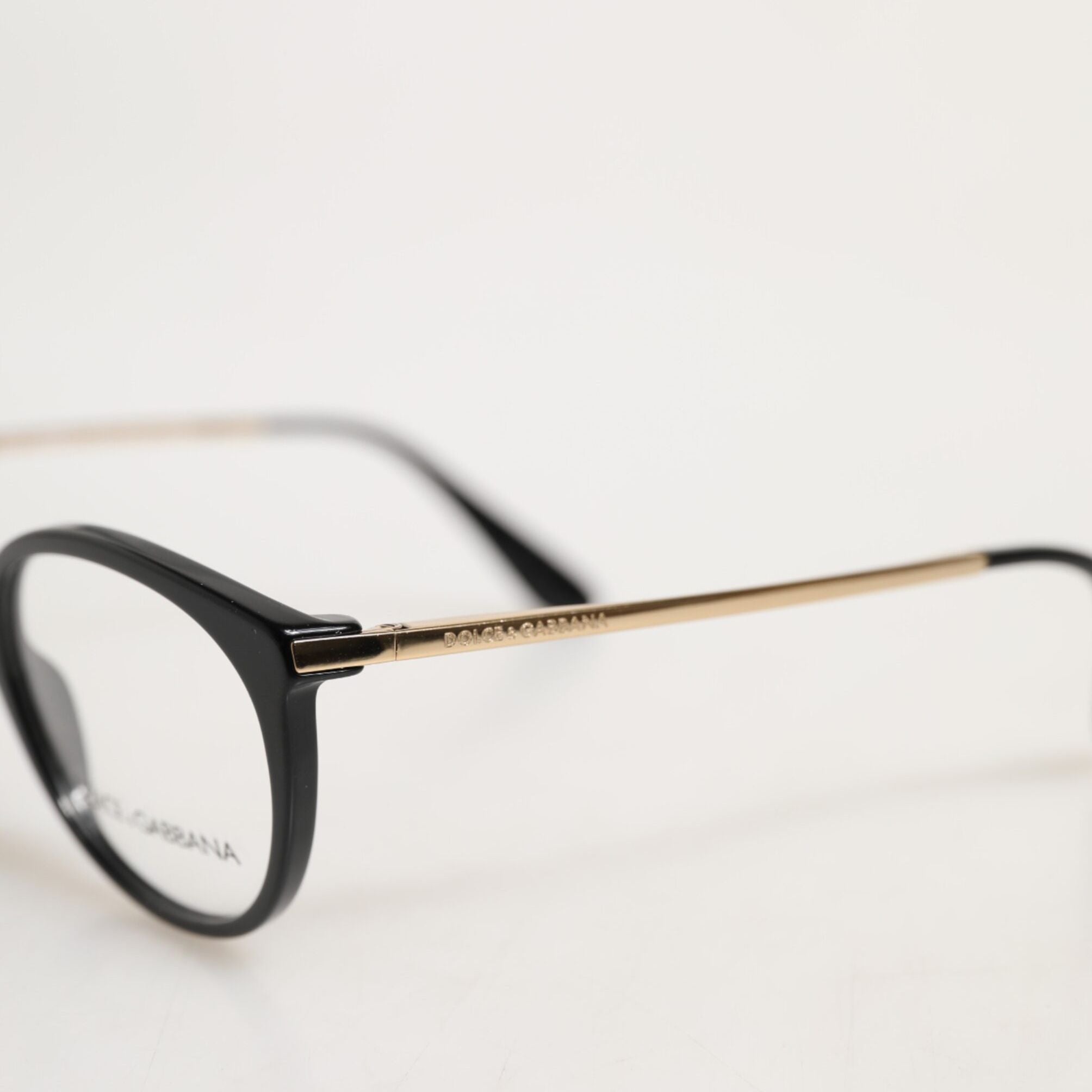 Dolce & Gabbana Black Acetate Cat Eye Frame Eyeglass Reading Glass