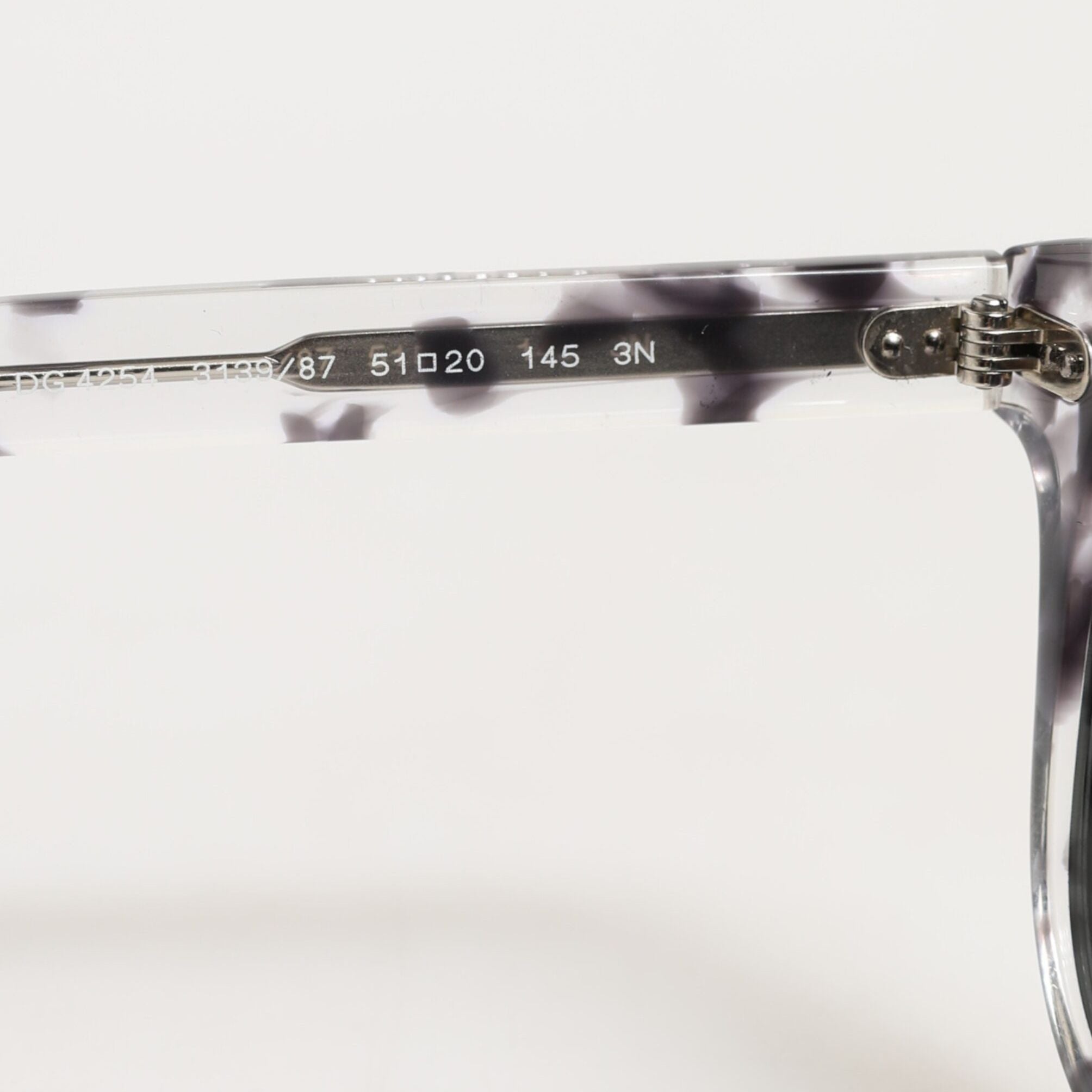 Dolce & Gabbana DG4254 Havana Clear Black Tinted Lenses Sunglasses