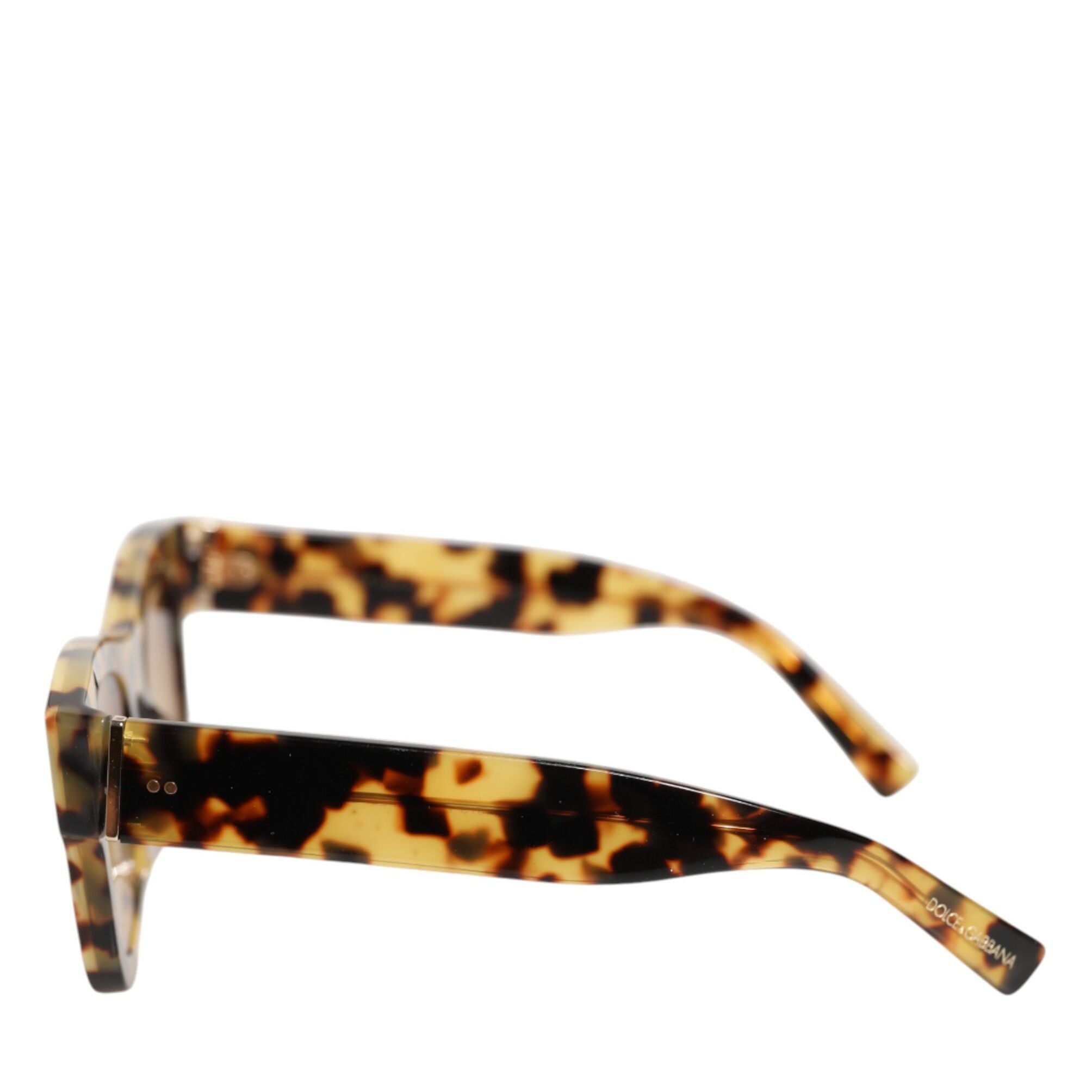Dolce & Gabbana DG4379F White Tortoiseshell Gradient Acetate Shades Sunglasses