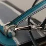 Dolce & Gabbana Blue Leather Cross Body Neck Strap Card Slot Phone Pocket