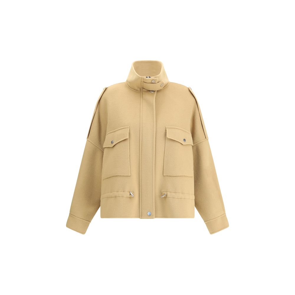 PINKO Beige Wool Coat