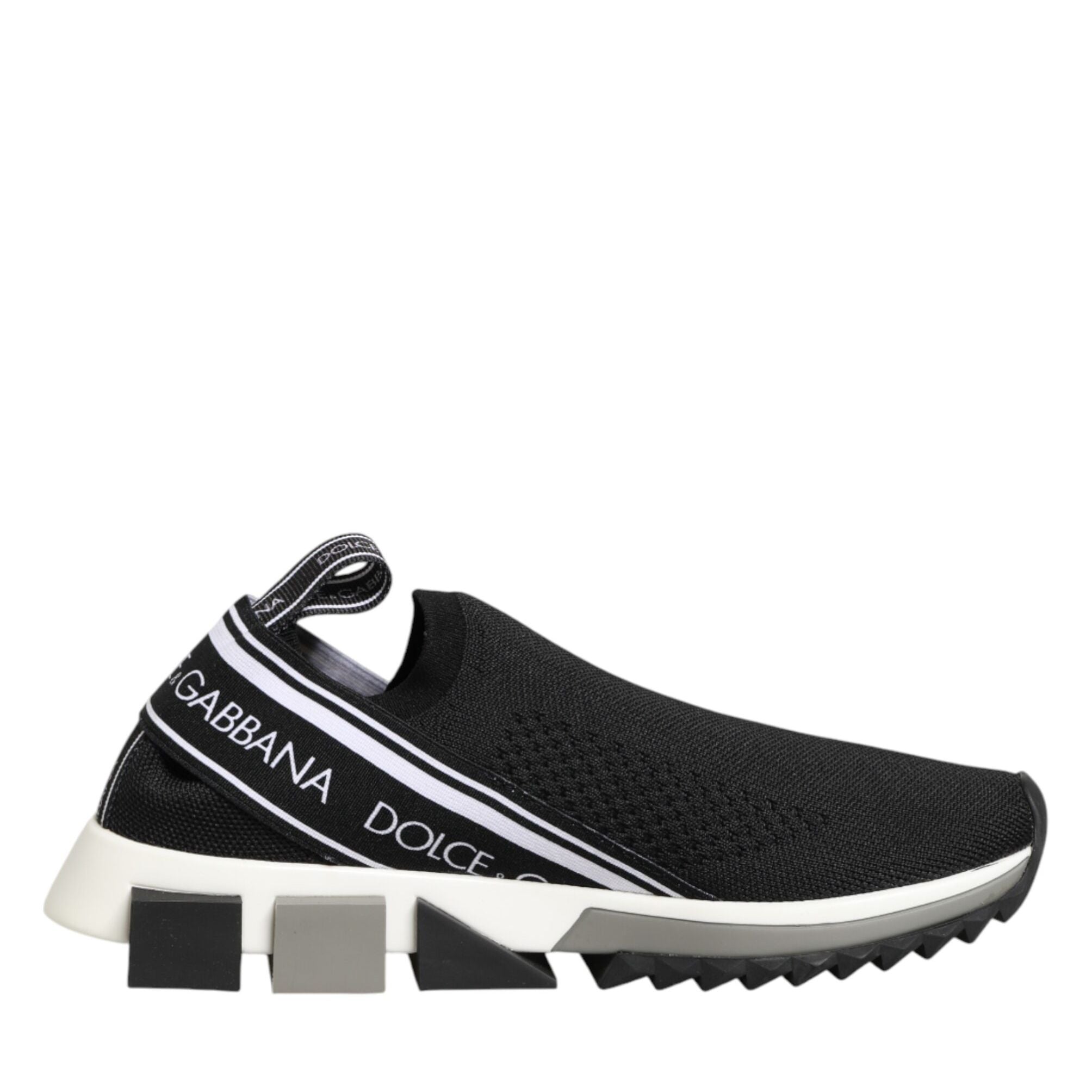 Dolce & Gabbana Black Slip On Sorrento Low Top Sneakers Shoes