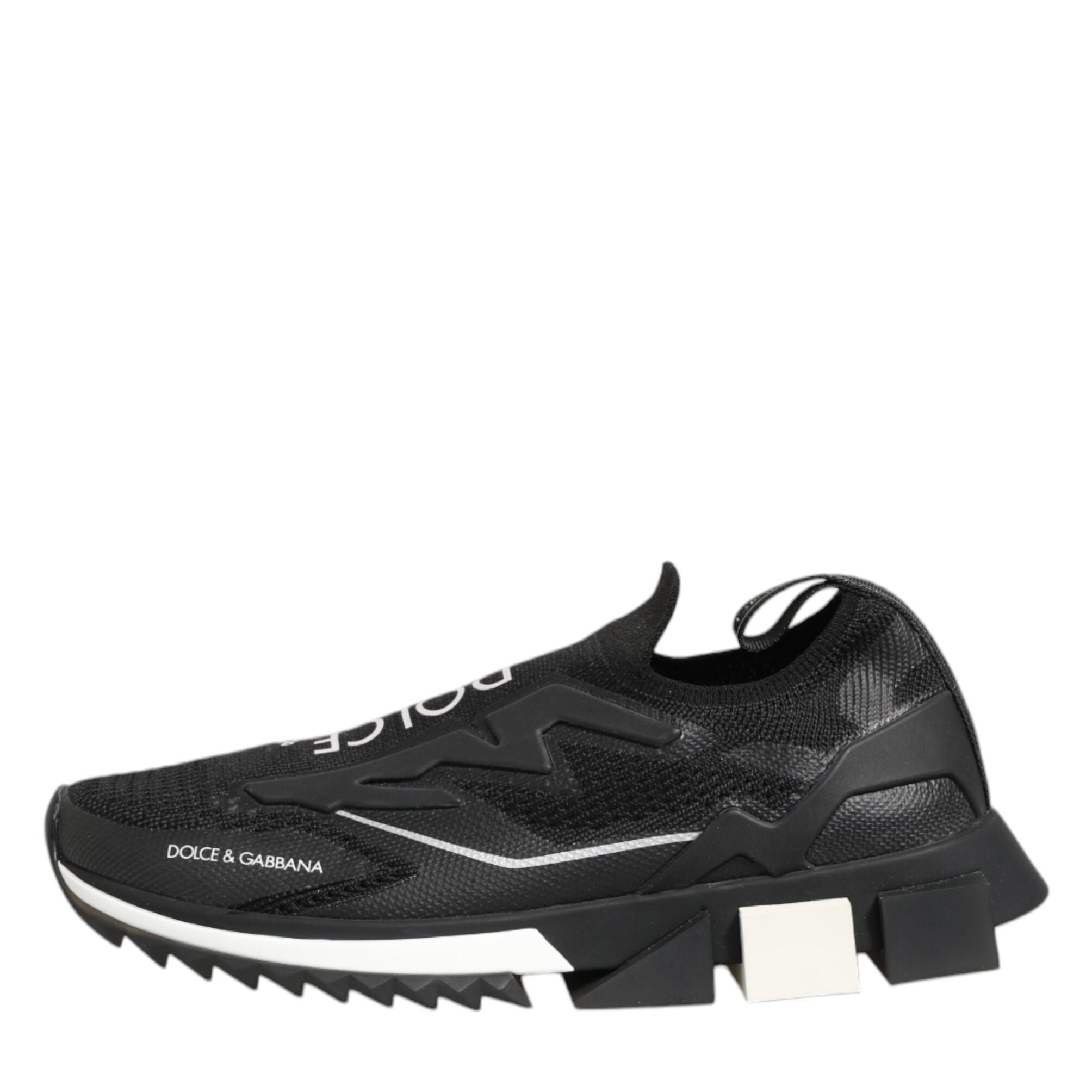 Dolce & Gabbana Black SORRENTO Sport Stretch Sneakers Shoes