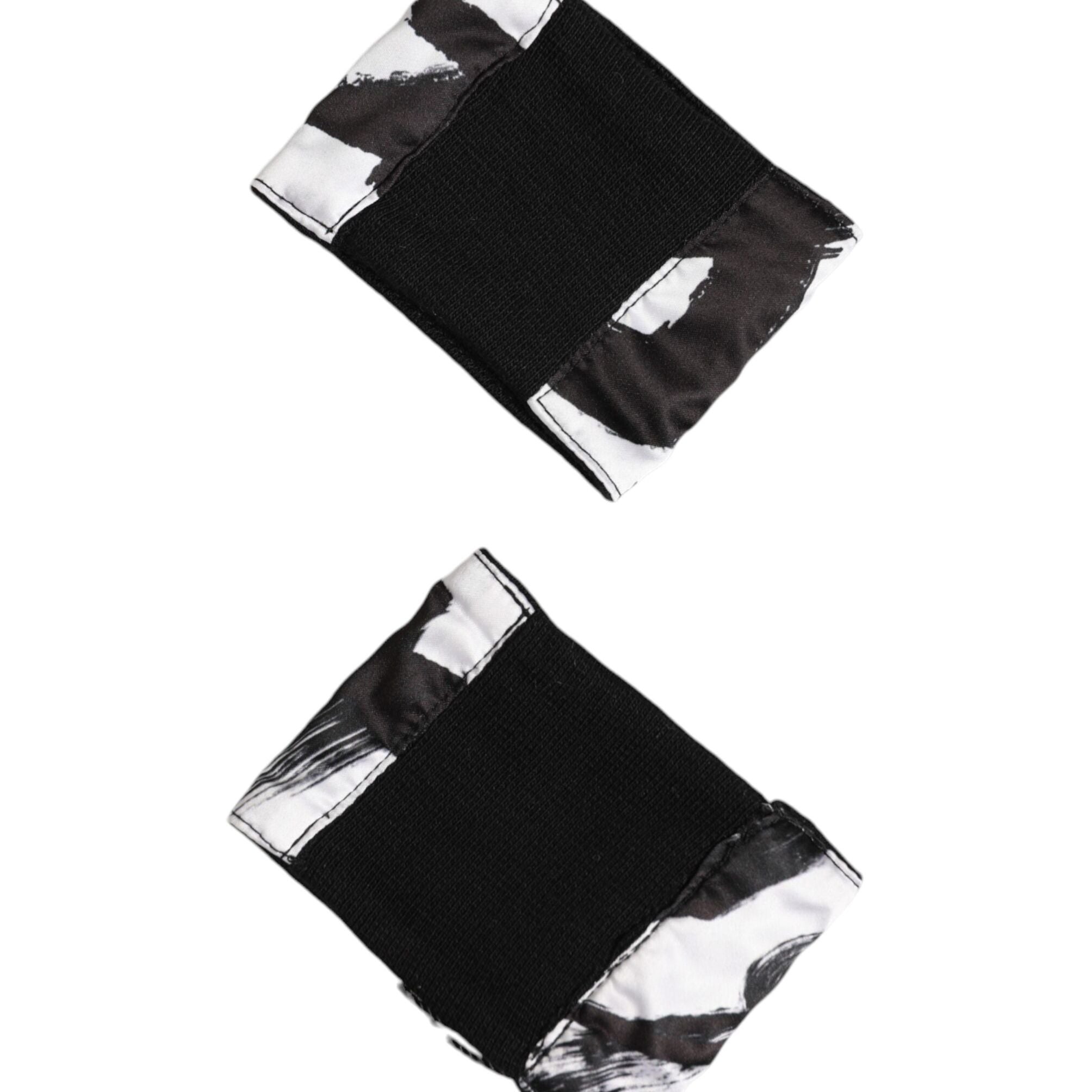 Dolce & Gabbana Black White DG Logo Silk 1 Pair Wristband