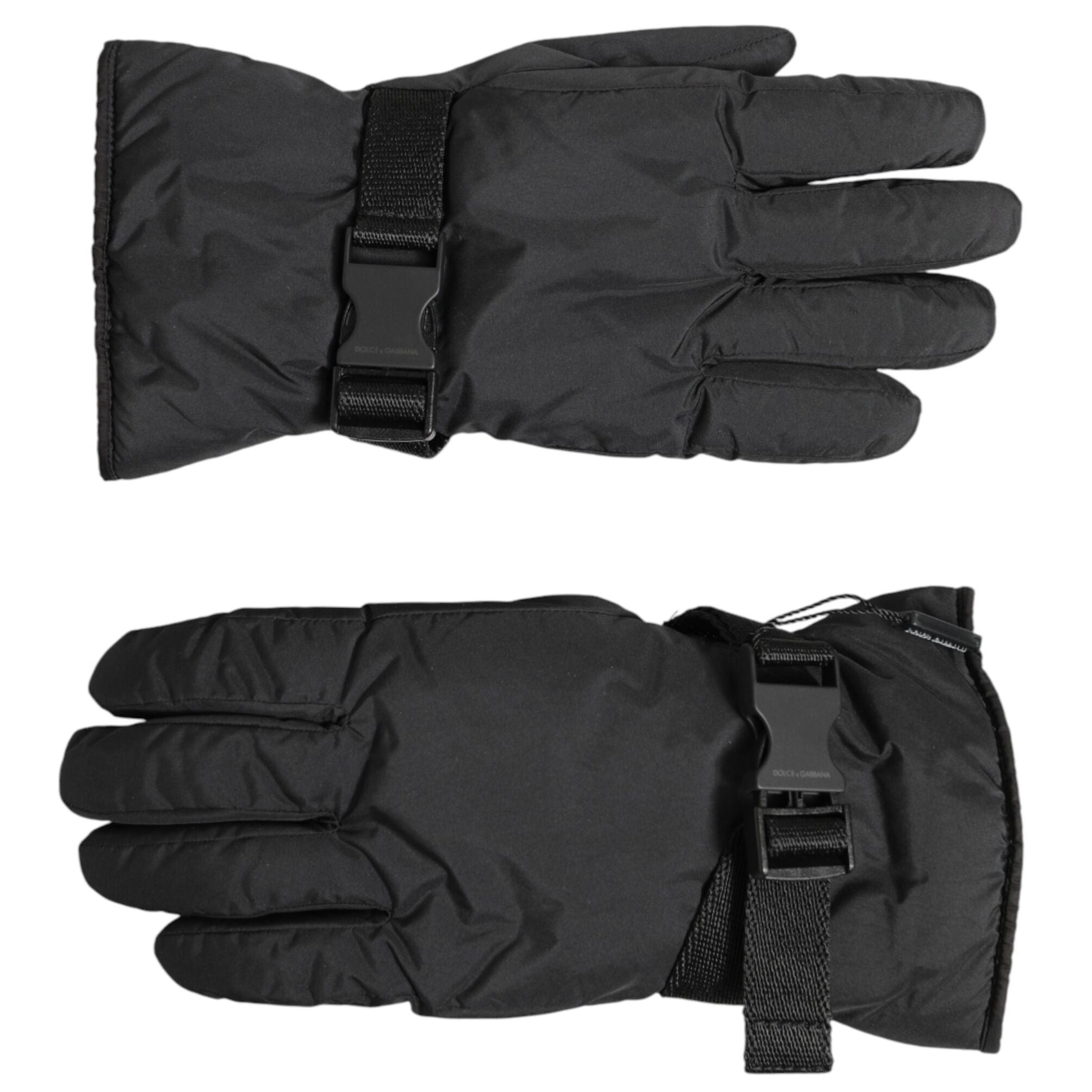 Dolce & Gabbana Black Windproof Ski Winter Warm Non Slip Gloves