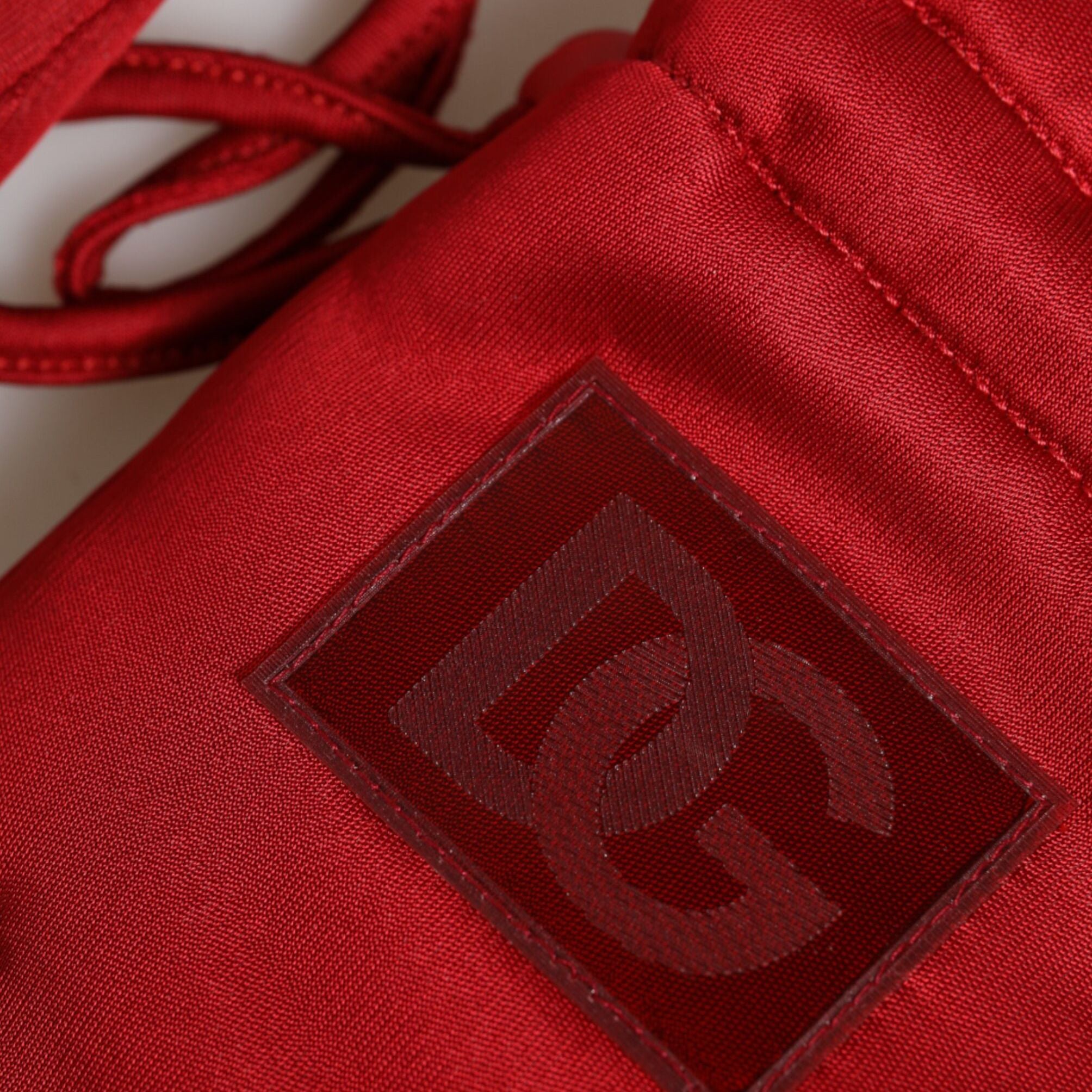 Dolce & Gabbana Red Viscose Motorcycle Biker Mitten Gloves