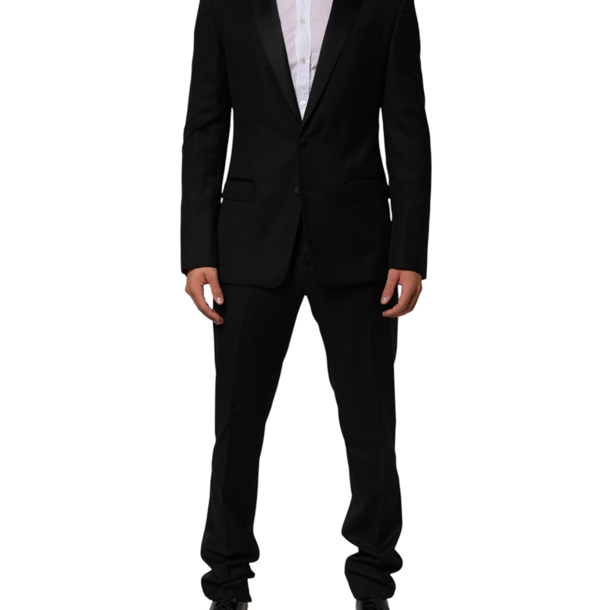 Dolce & Gabbana Black 2 Buttons Jacket Formal 2 Piece Suit