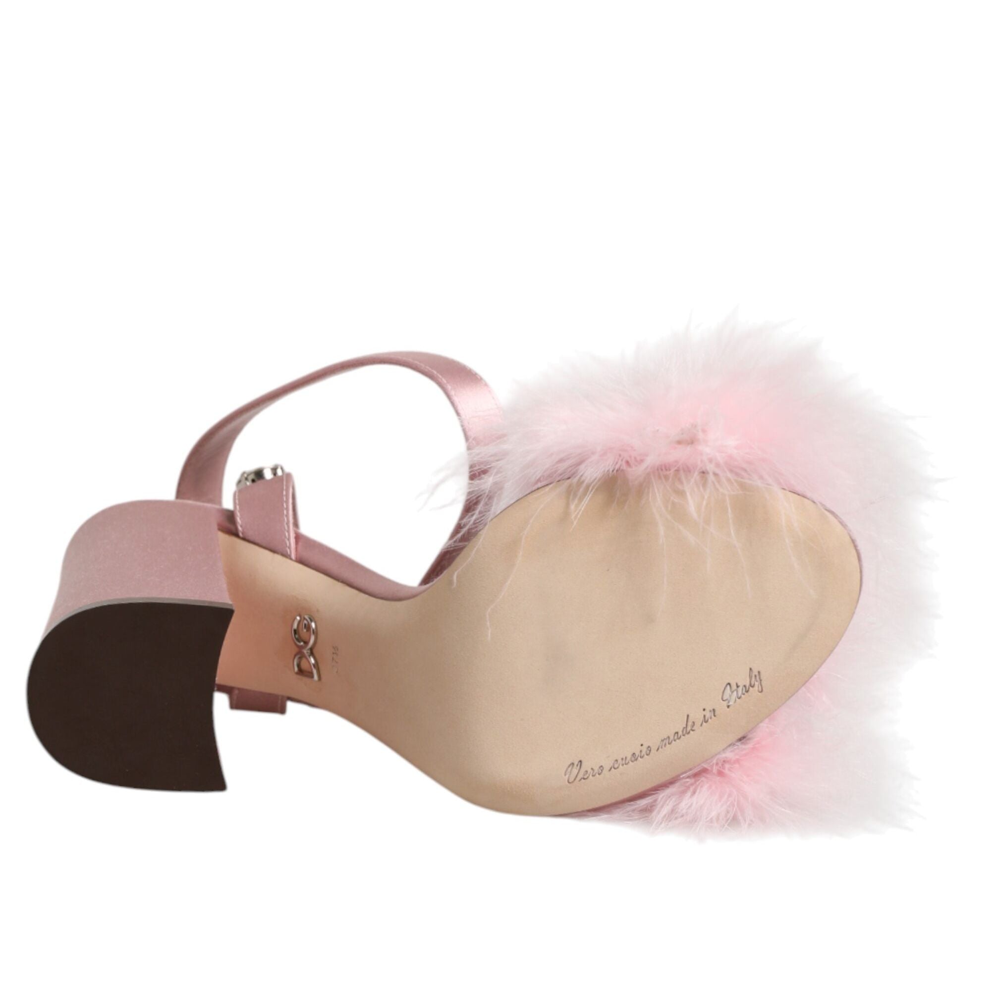 Dolce & Gabbana Pink Sequined Ankle Strap Sandals Shoes