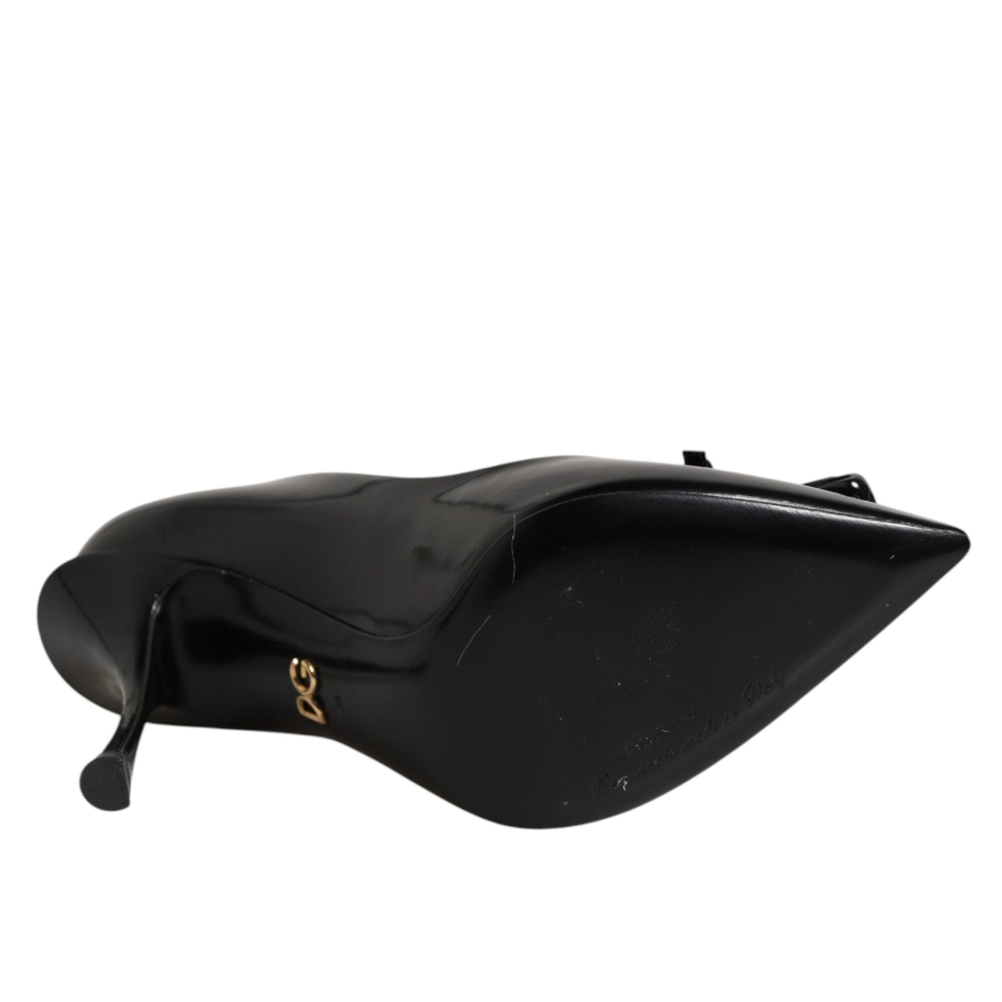 Dolce & Gabbana Black Bag Embellished Heels Pumps Shoes