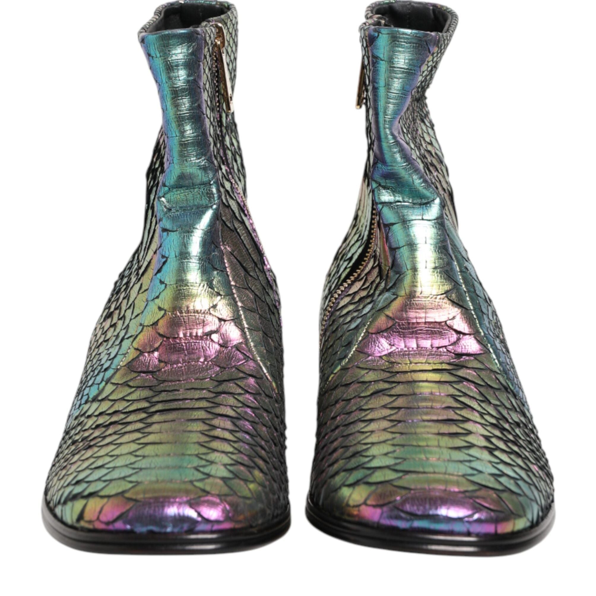 Dolce & Gabbana Multicolor Chelsea Short Ankle Boots Shoes