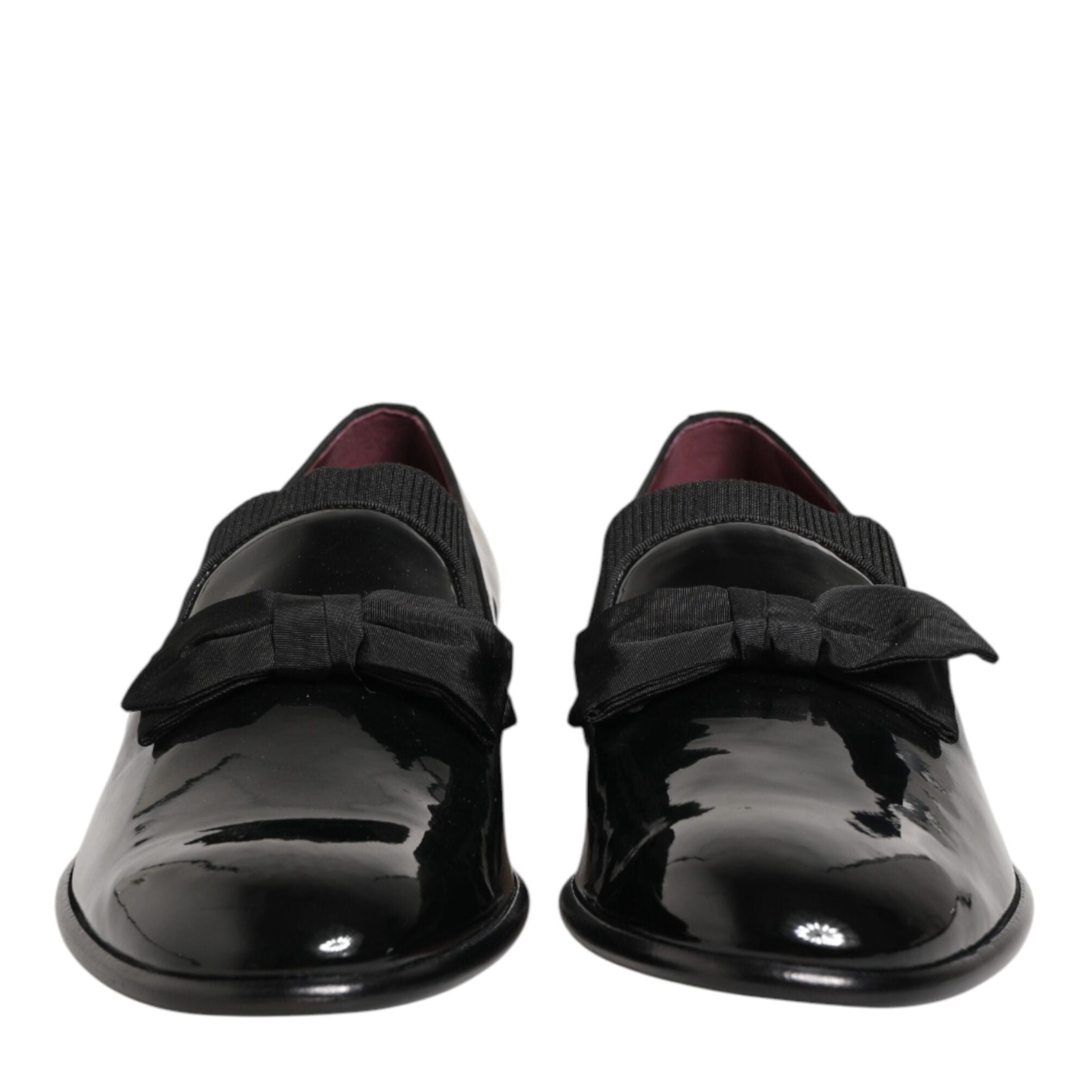 Dolce & Gabbana Black Leather Slip On Dress Men Loafers Shoes