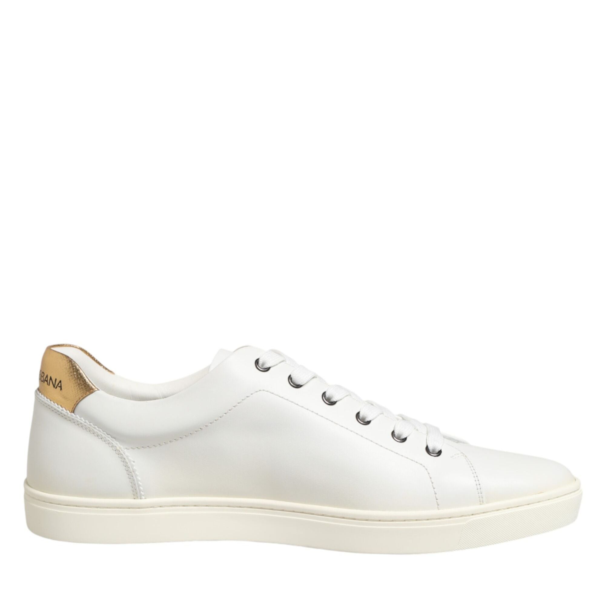 Dolce & Gabbana White Heart Embellished Sneakers Shoes
