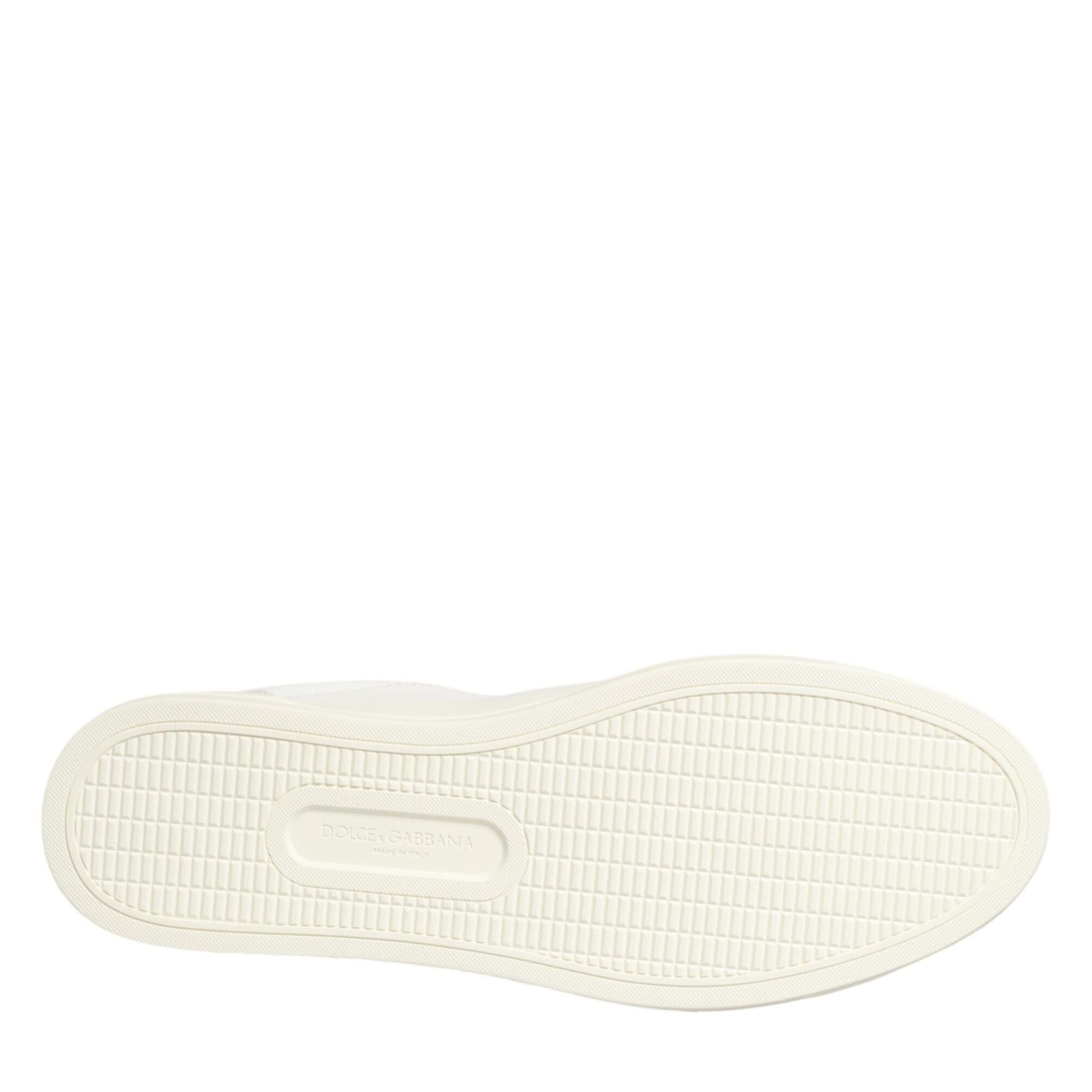 Dolce & Gabbana White Heart Embellished Sneakers Shoes