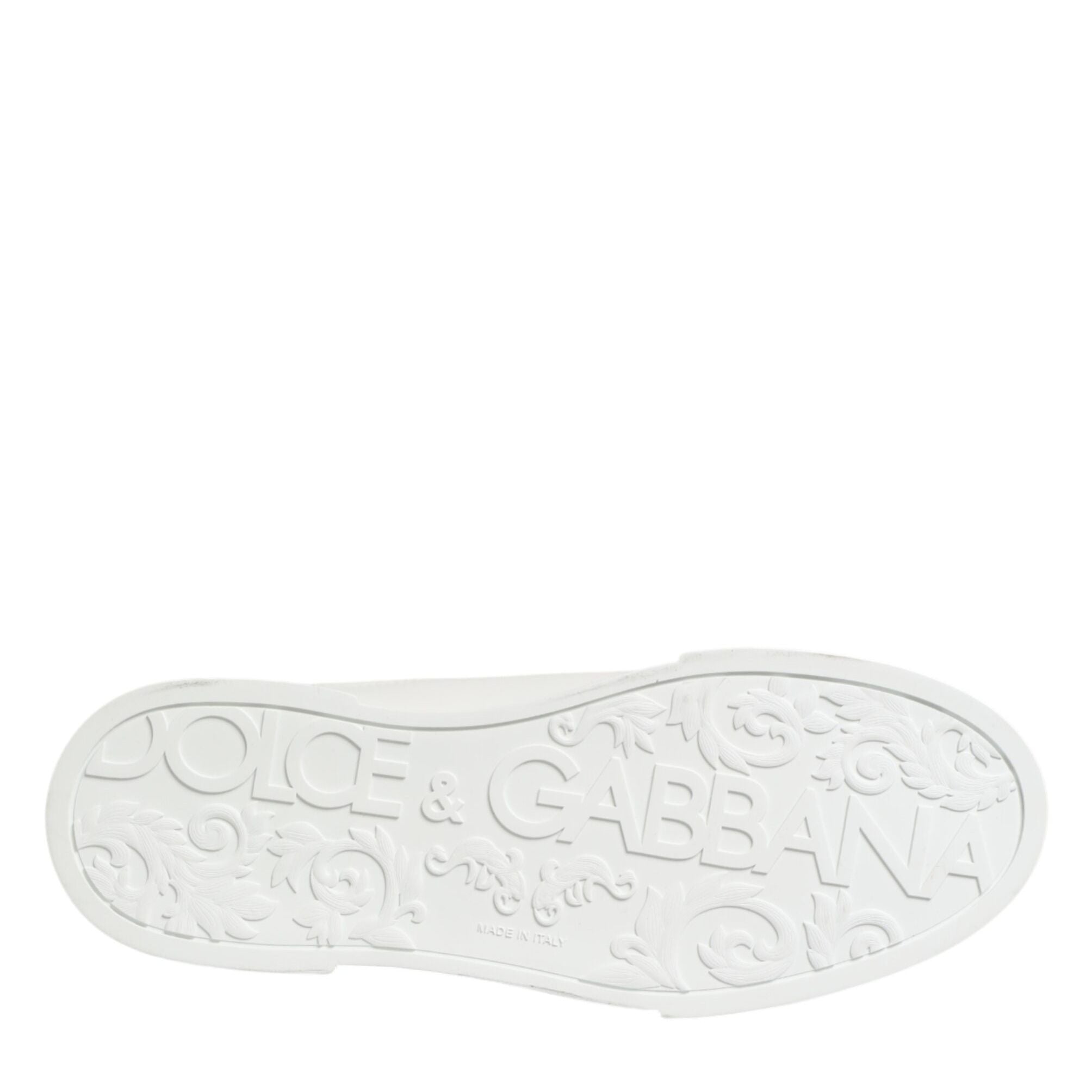 Dolce & Gabbana White Leather #DGFAMILY Men Sneakers Shoes