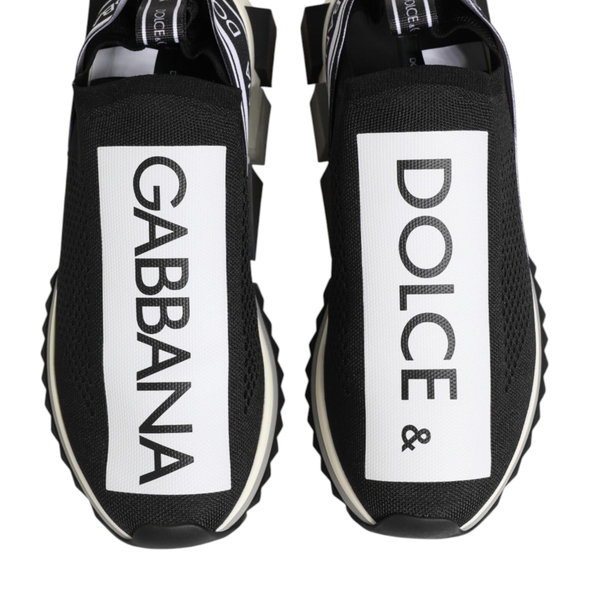 Dolce & Gabbana Black Slip On Sorrento Men Sneakers Shoes