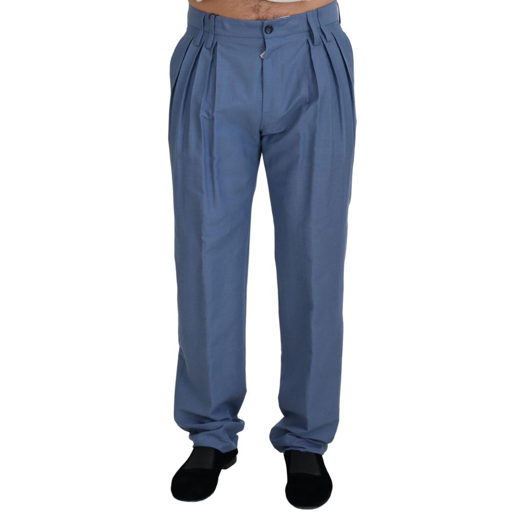 Dolce & Gabbana Black Cotton Dress Pants