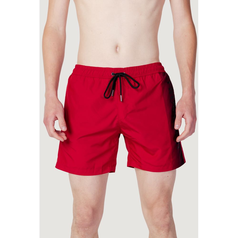 Trussardi Beachwear Multicolor Polyester Swim Shorts