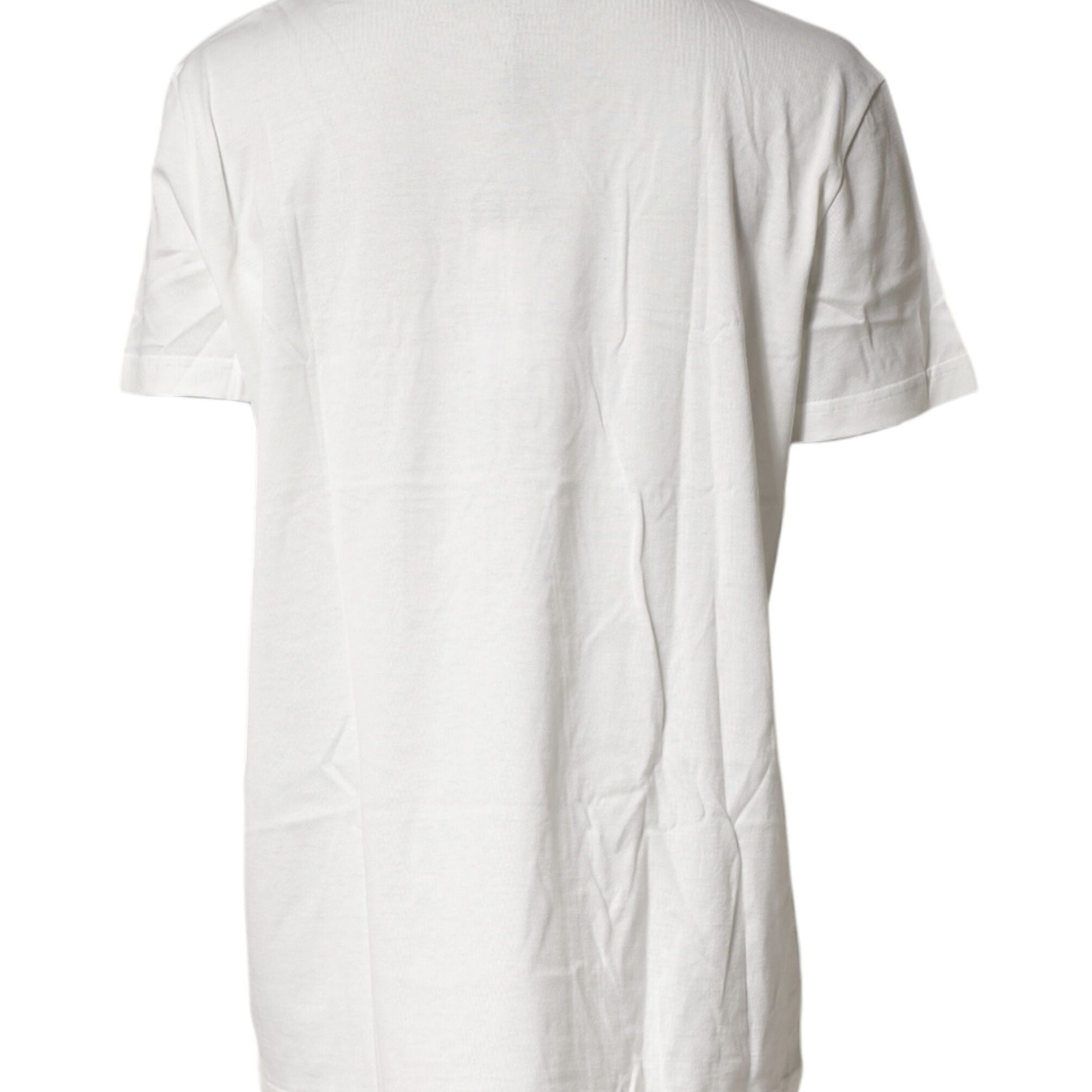 Dolce & Gabbana White Logo Crew Neck Short Sleeves T-shirt