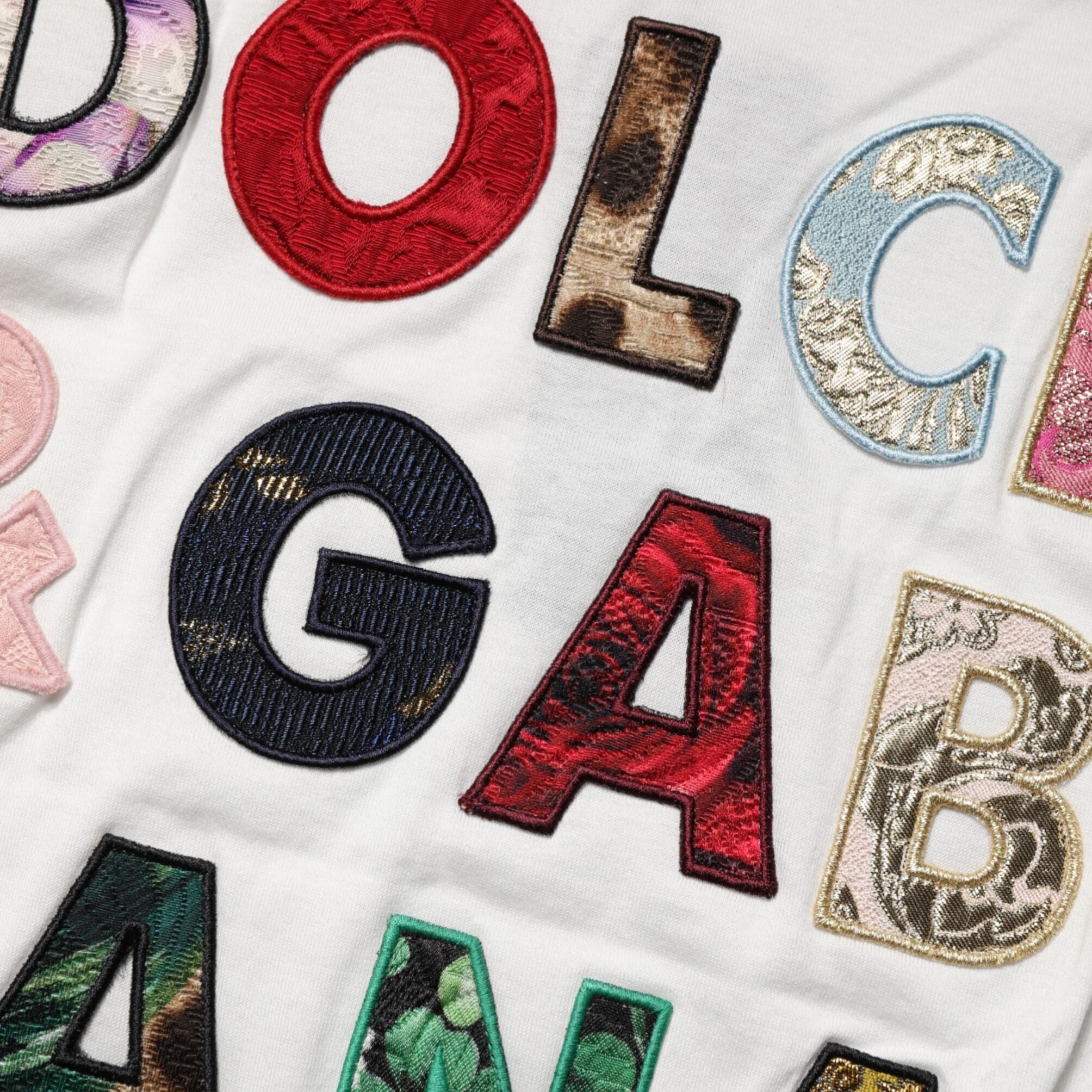 Dolce & Gabbana White Logo Crew Neck Short Sleeves T-shirt