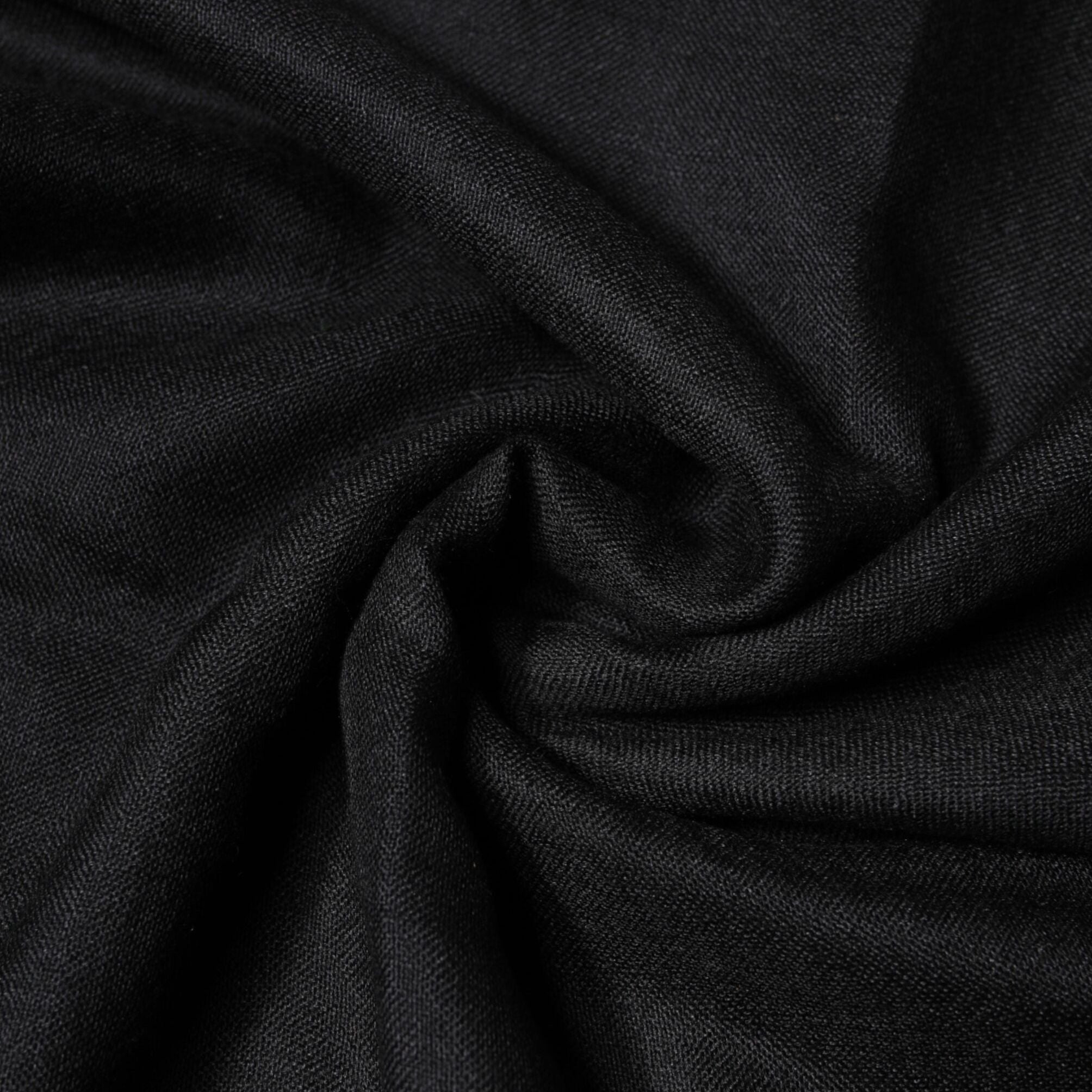 Dolce & Gabbana Black Cashmere Knit Neck Wrap Shawl Scarf