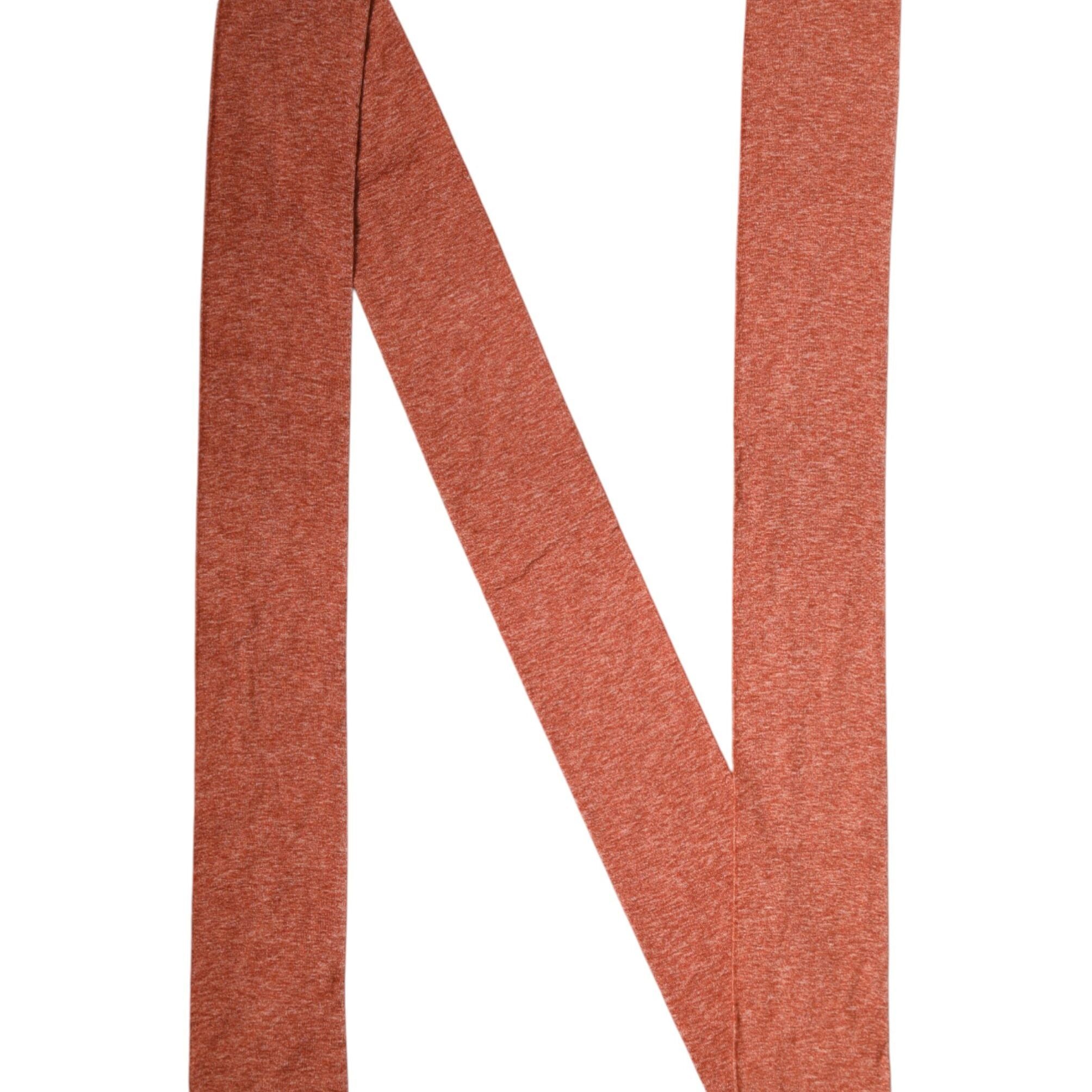 Dolce & Gabbana Orange Silk Cashmere Neck Wrap Shawl Scarf