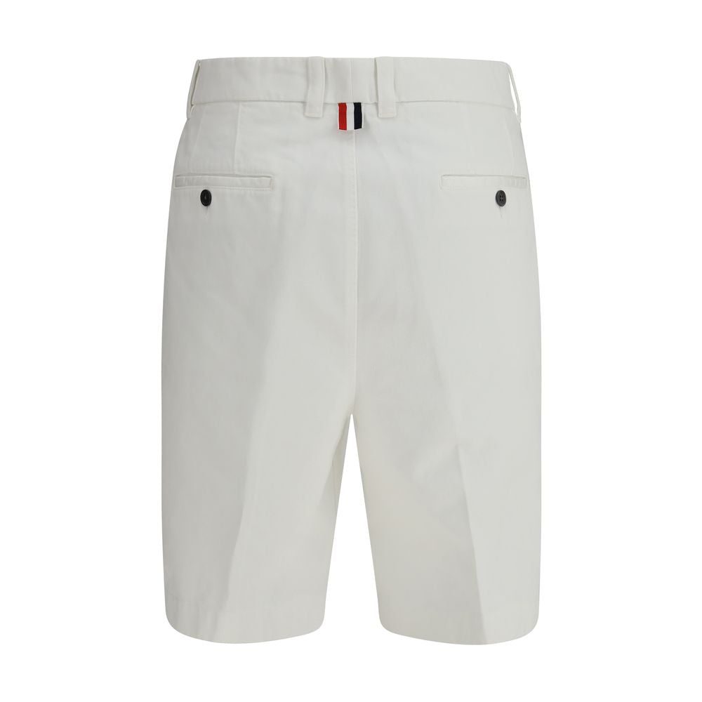 Thom Browne White Polyester Bermuda Shorts