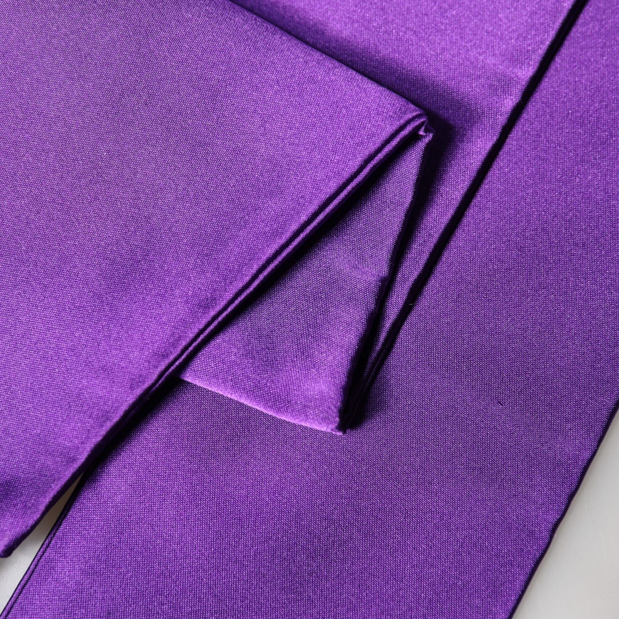 Dolce & Gabbana Violet Silk Fringes Neck Wrap Foulard Scarf
