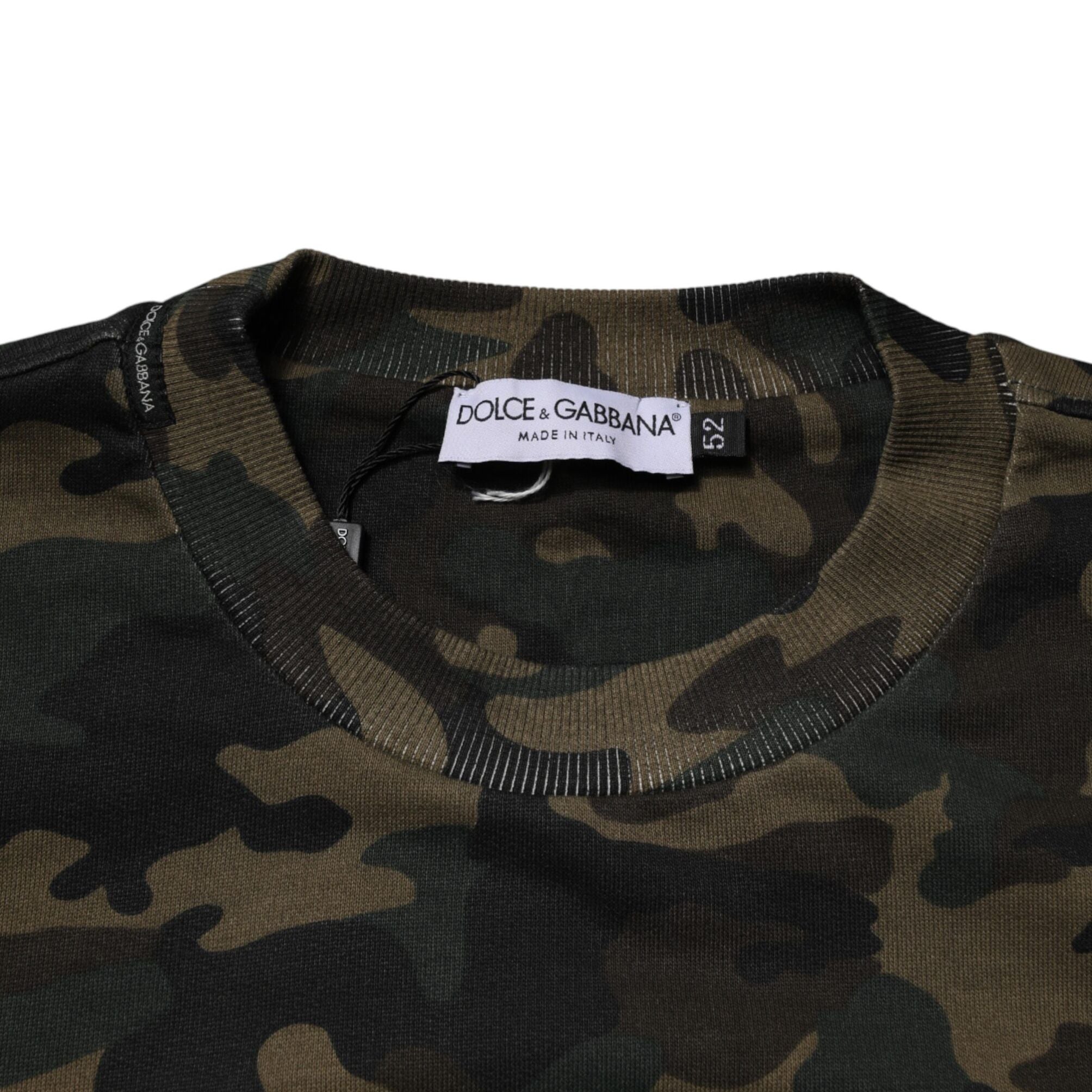 Dolce & Gabbana Multicolor Camouflage Men Sweatshirt Sweater