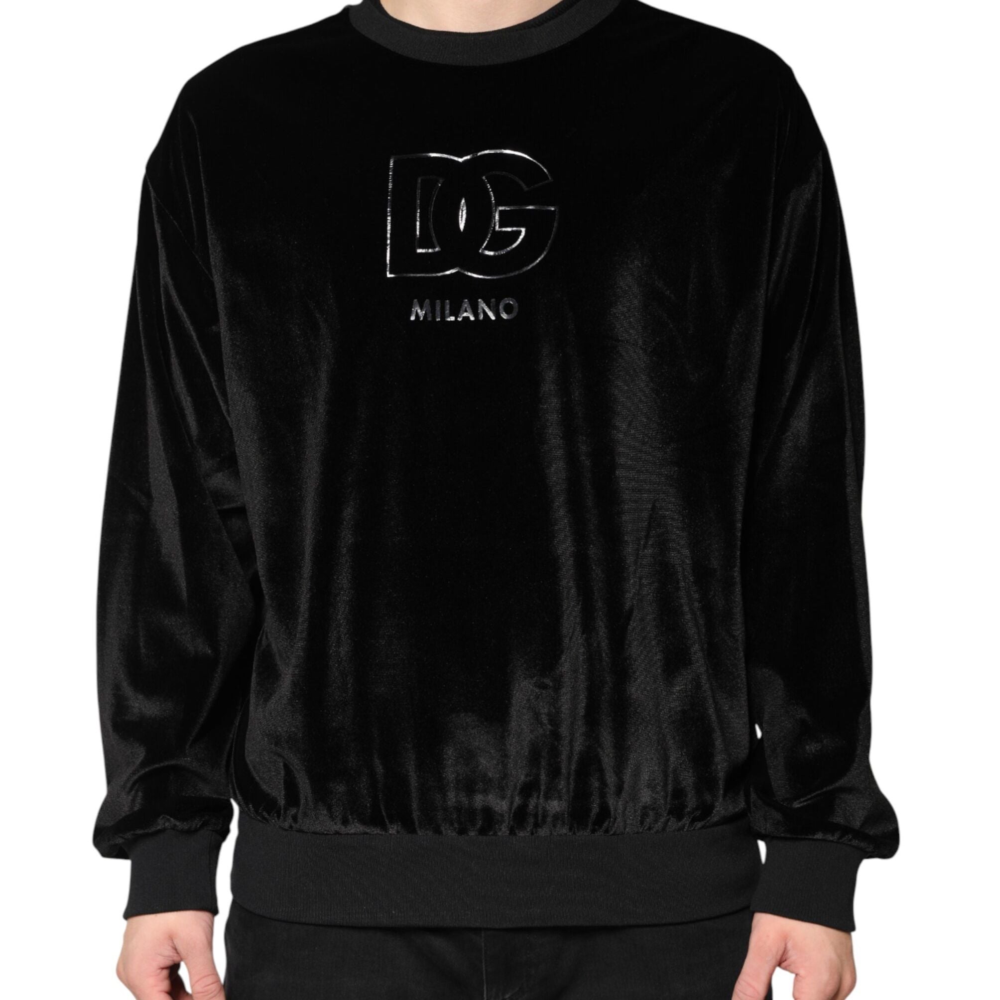 Dolce & Gabbana Black DG Logo Crew Neck Sweatshirt Sweater