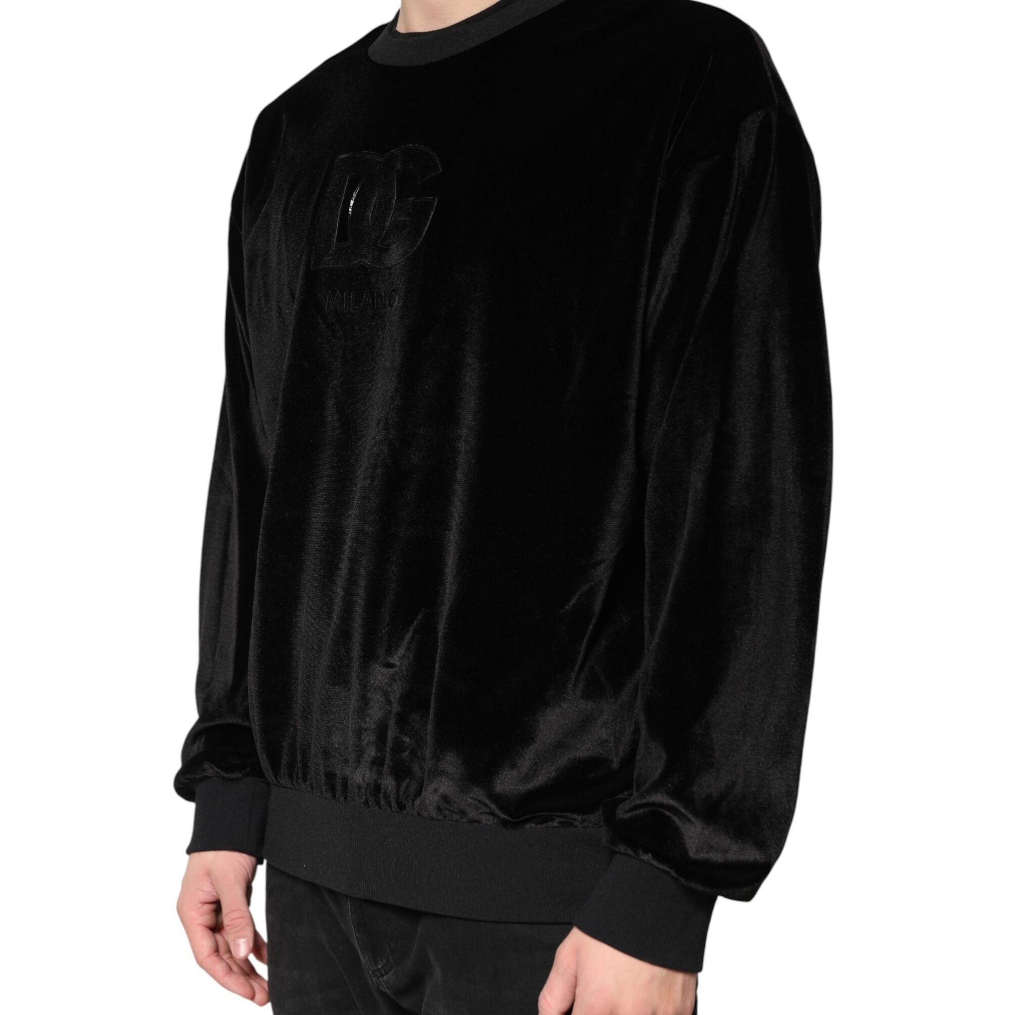 Dolce & Gabbana Black DG Logo Crew Neck Sweatshirt Sweater