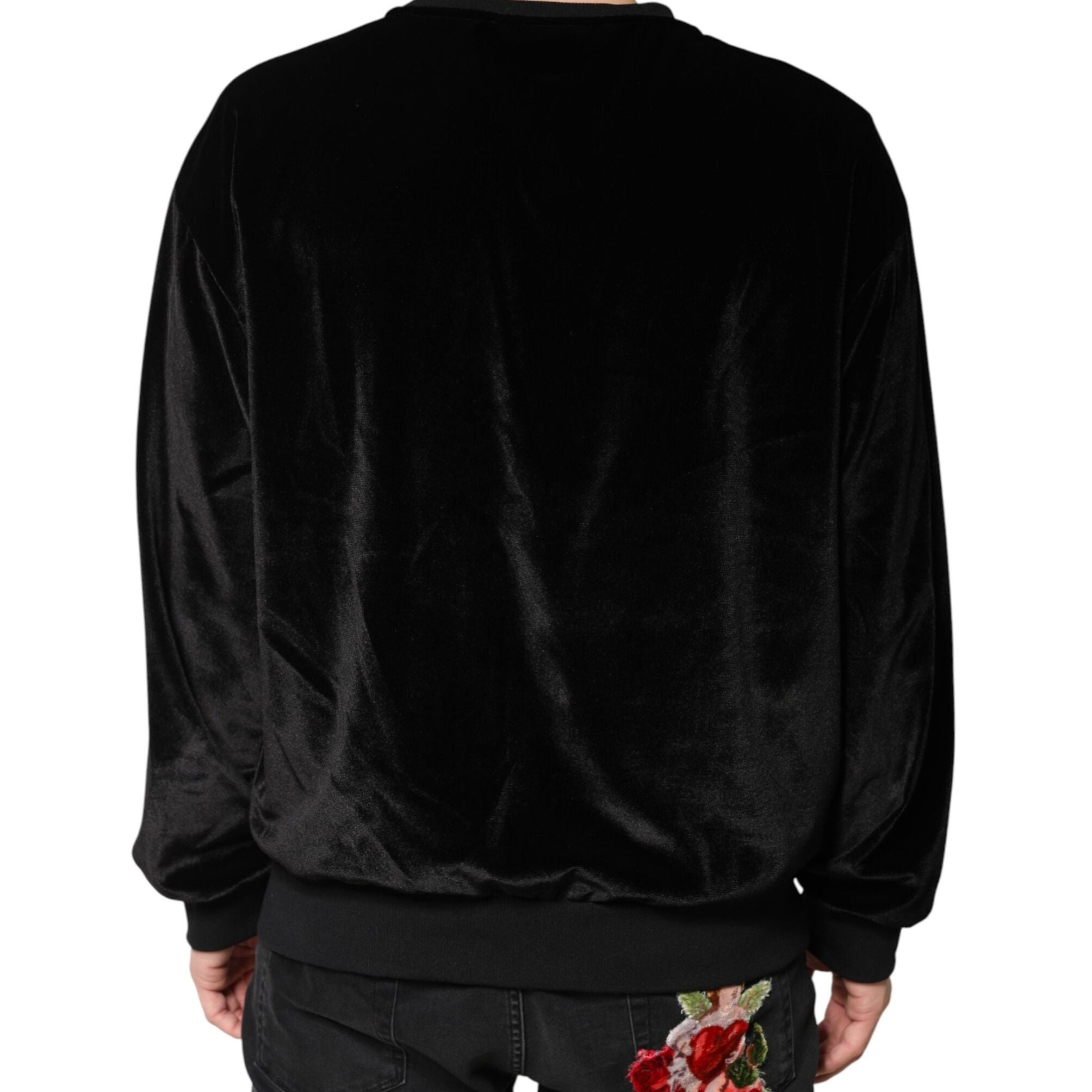 Dolce & Gabbana Black DG Logo Crew Neck Sweatshirt Sweater