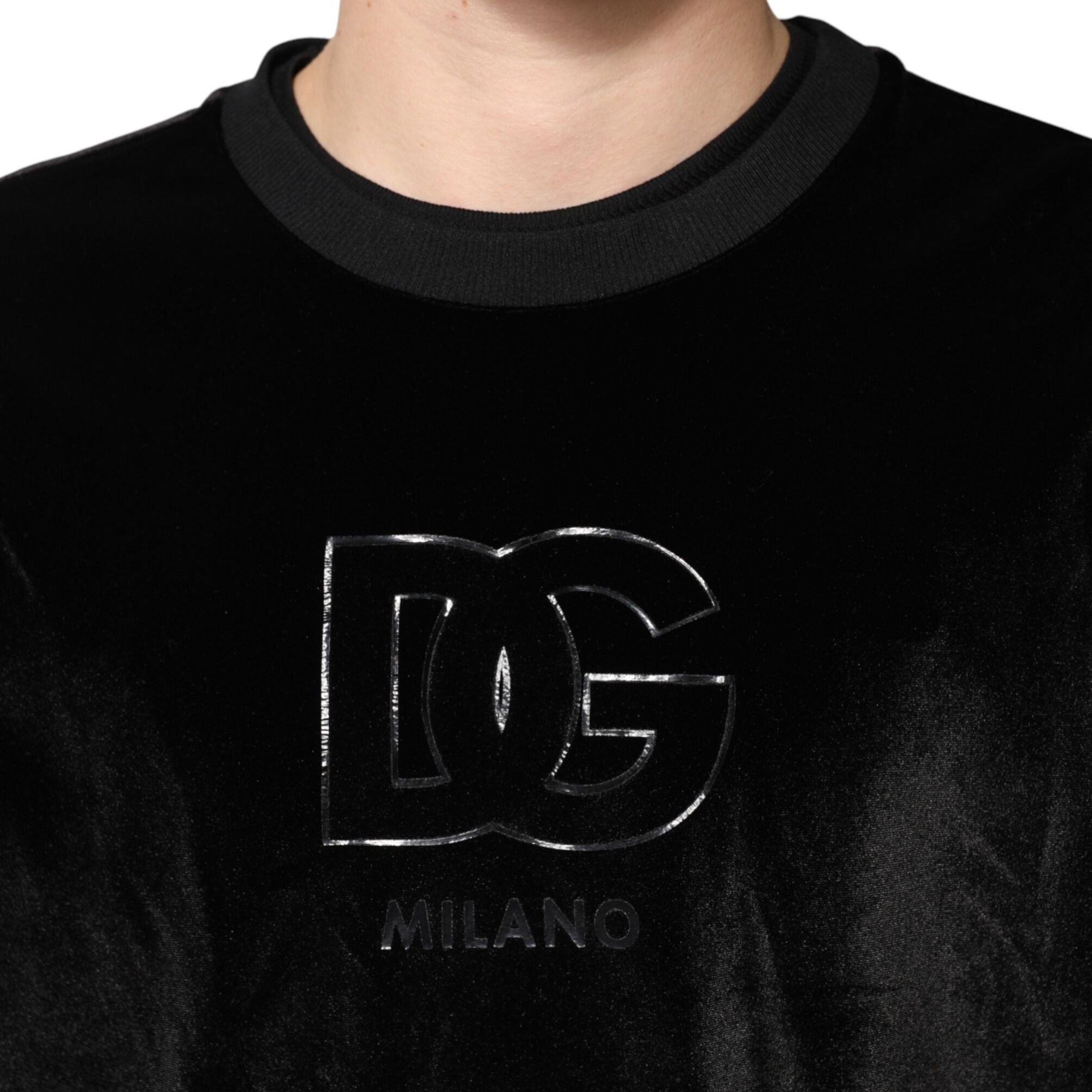 Dolce & Gabbana Black DG Logo Crew Neck Sweatshirt Sweater