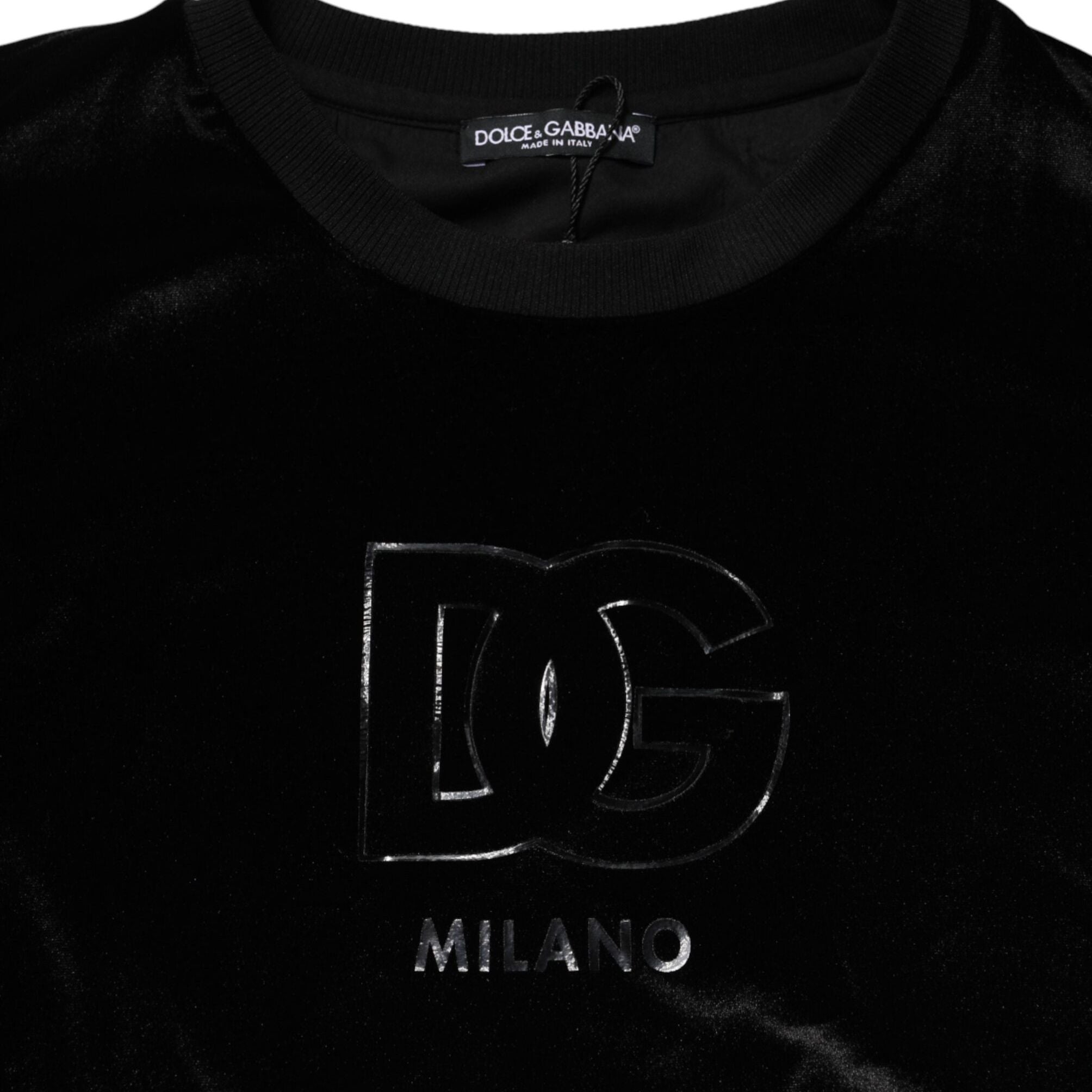 Dolce & Gabbana Black DG Logo Crew Neck Sweatshirt Sweater
