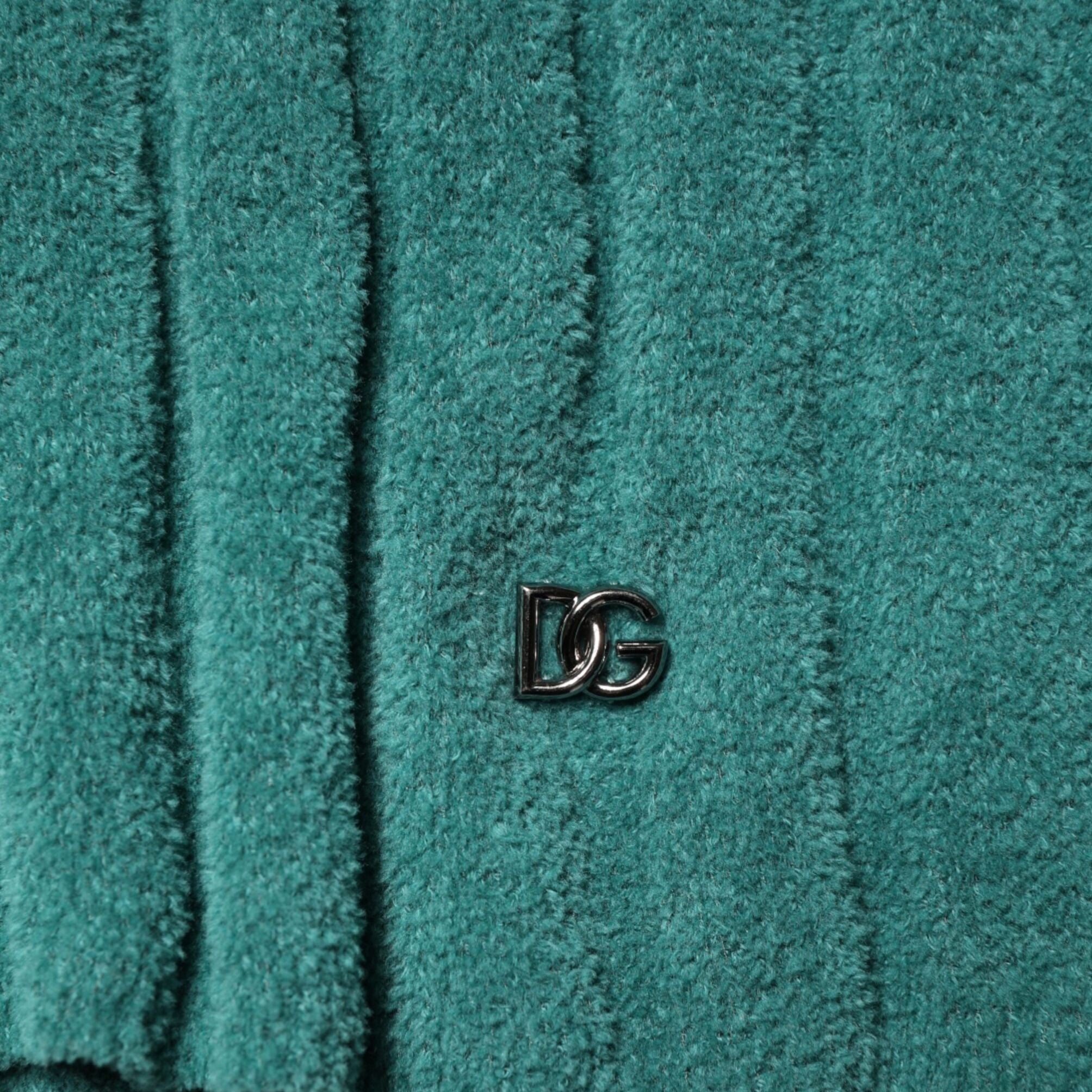 Dolce & Gabbana Dark Green Cotton Blend Men Crew Neck T-shirt