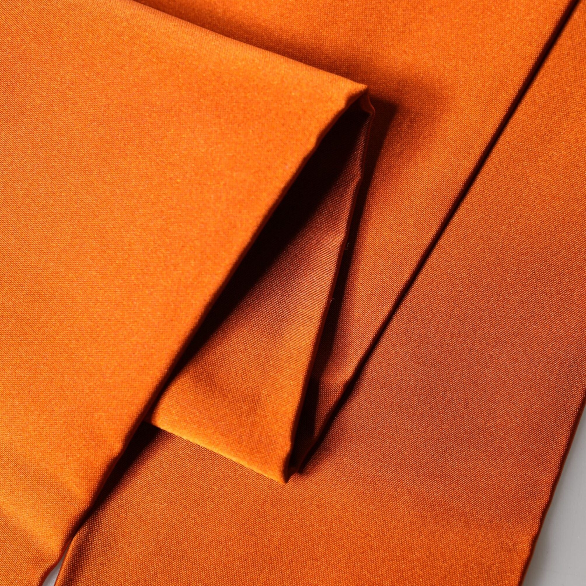 Dolce & Gabbana Orange Silk Fringes Neck Wrap Foulard Scarf