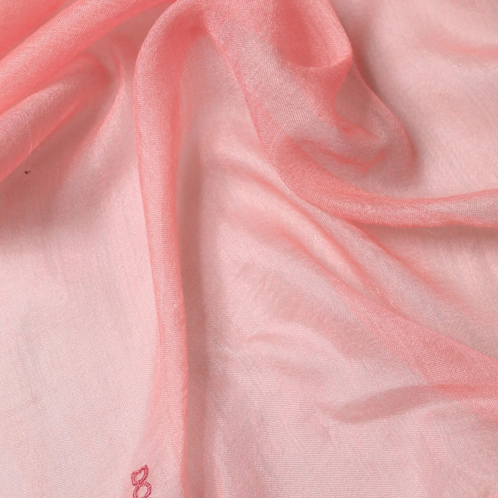 Dolce & Gabbana Light Pink Cashmere Neck Wrap Shawl Scarf