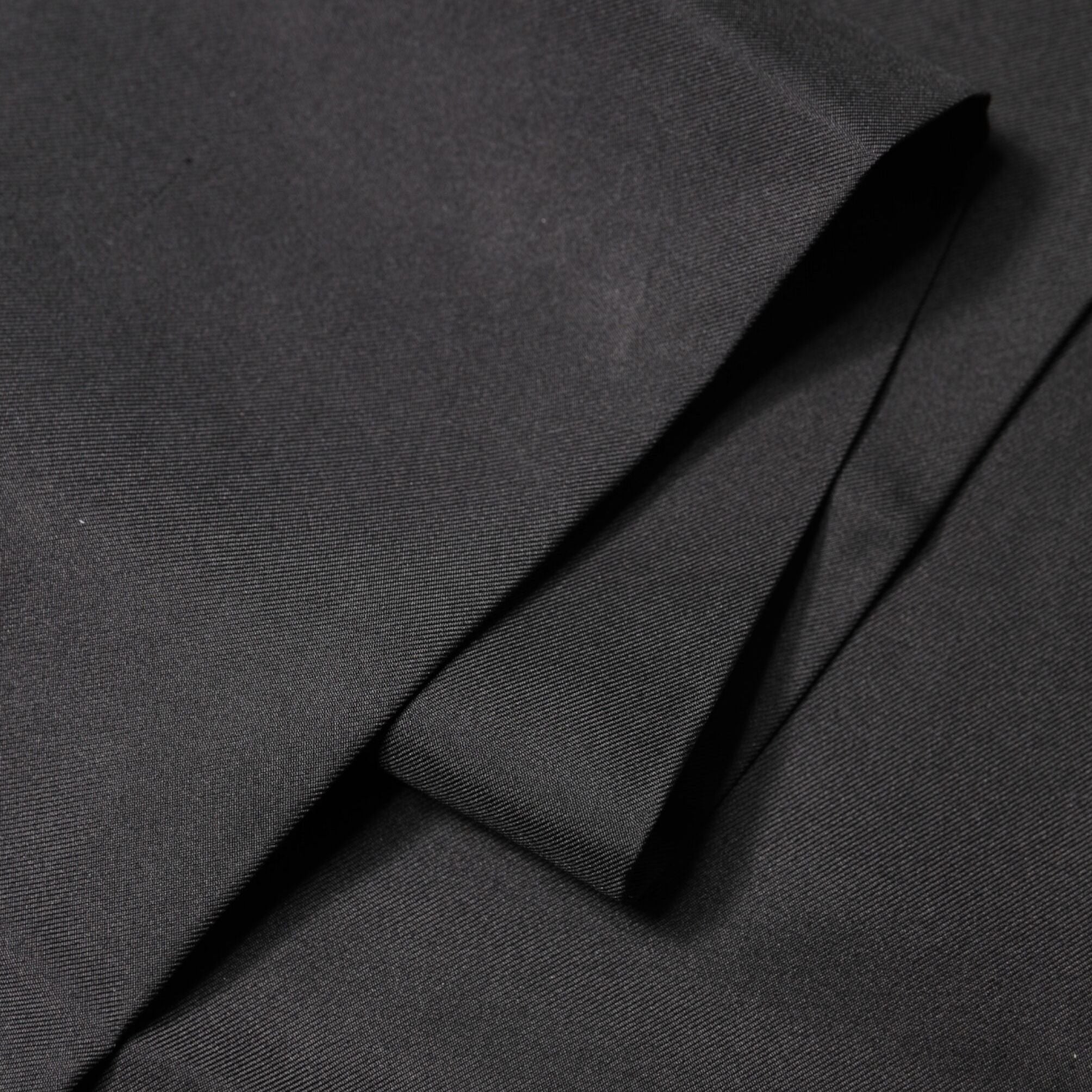 Dolce & Gabbana Black Satin Silk Fringes Neck Foulard 143.5cm x15cm Scarf
