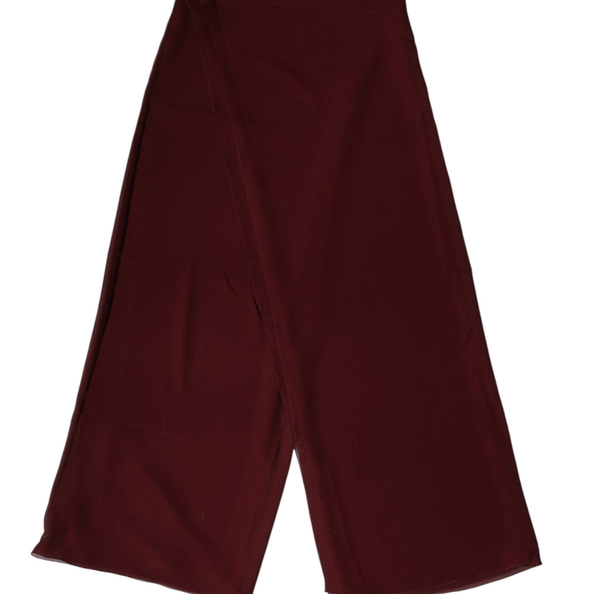 Dolce & Gabbana Maroon Silk Stole Neck Wrap Shawl Men 200cm x 130cm Scarf