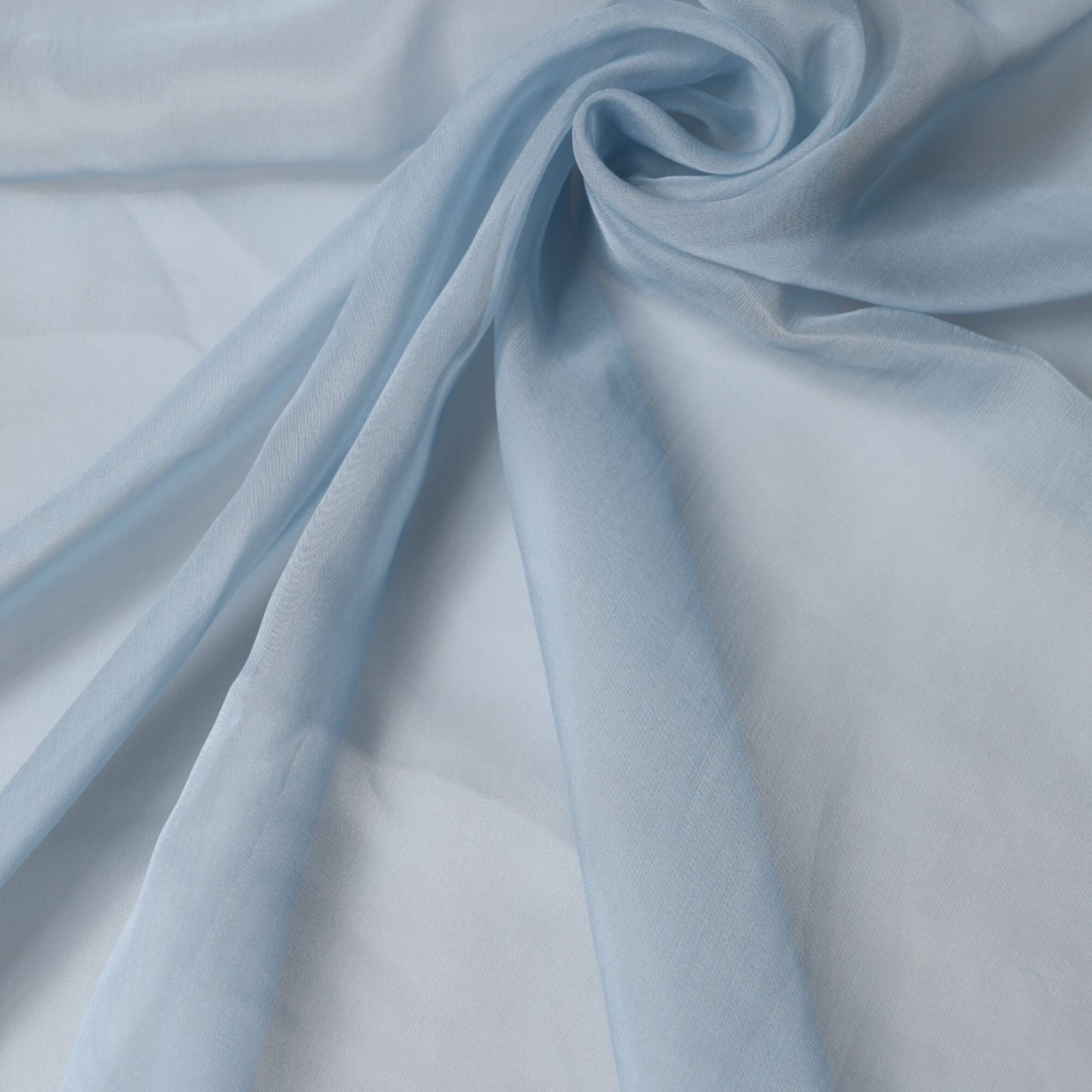 Dolce & Gabbana Light Blue Silk Stole Neck Wrap Shawl 200cm x 130cm Scarf