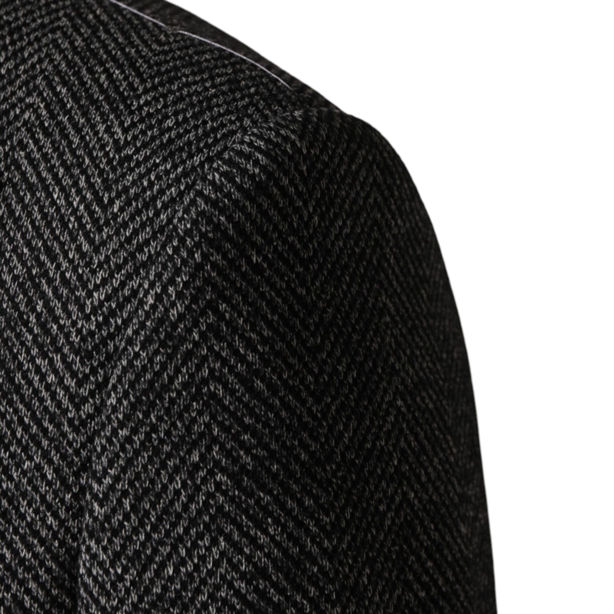 Dolce & Gabbana Gray Wool Blend Long Trench Coat Men Jacket