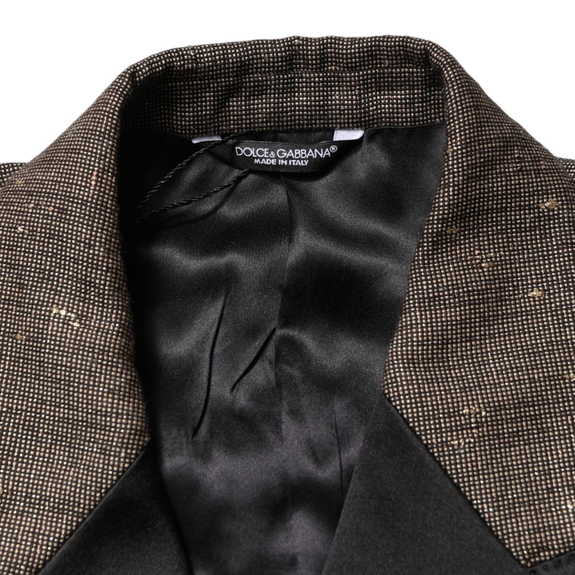 Dolce & Gabbana Gray Double Breasted 2 Button Jacket Blazer