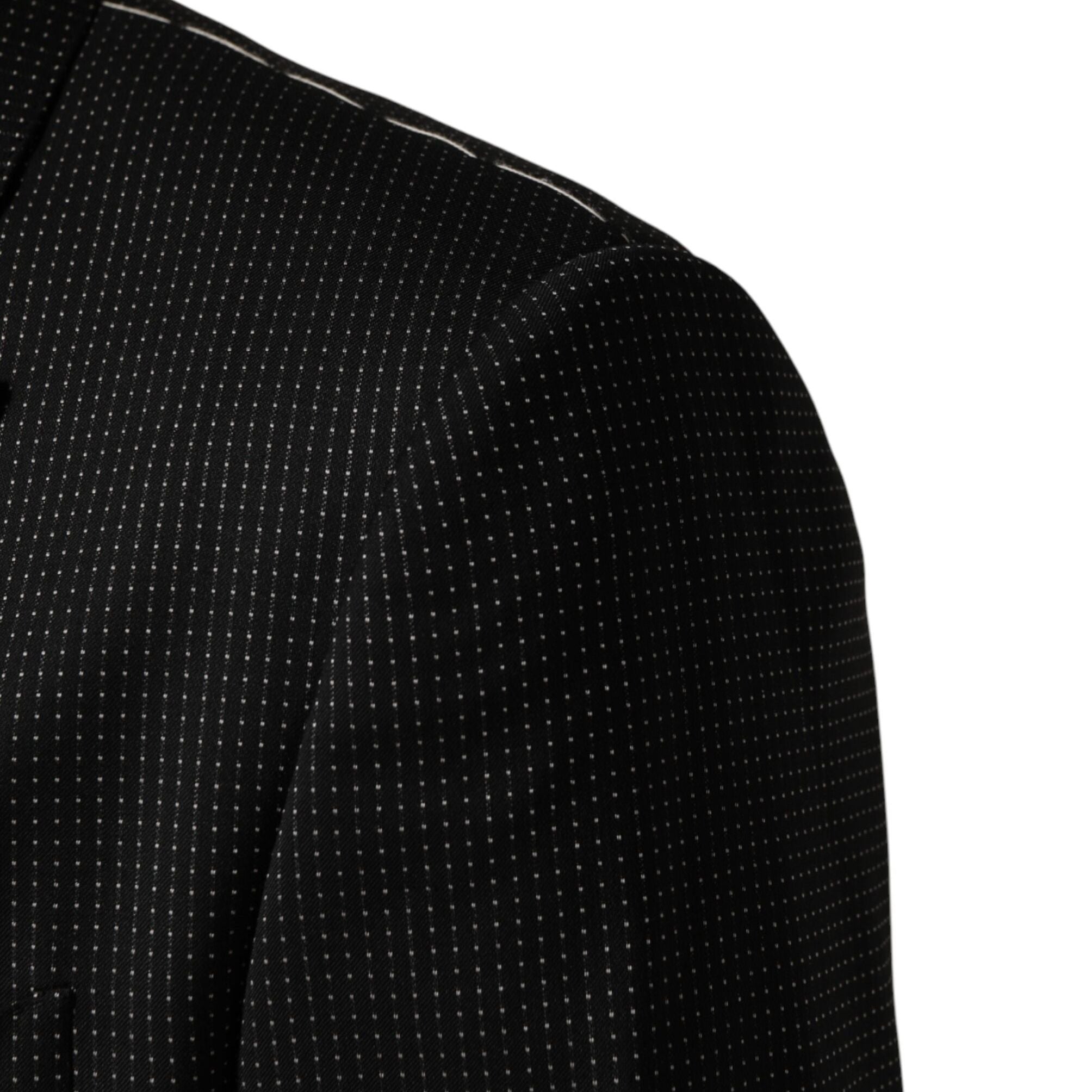 Dolce & Gabbana Black Fantasy Single Breasted Jacket Blazer