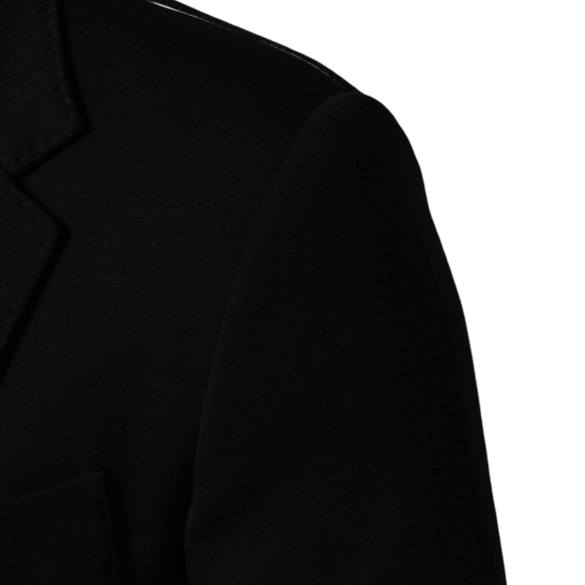 Dolce & Gabbana Black Wool Single Breasted 2 Button Blazer