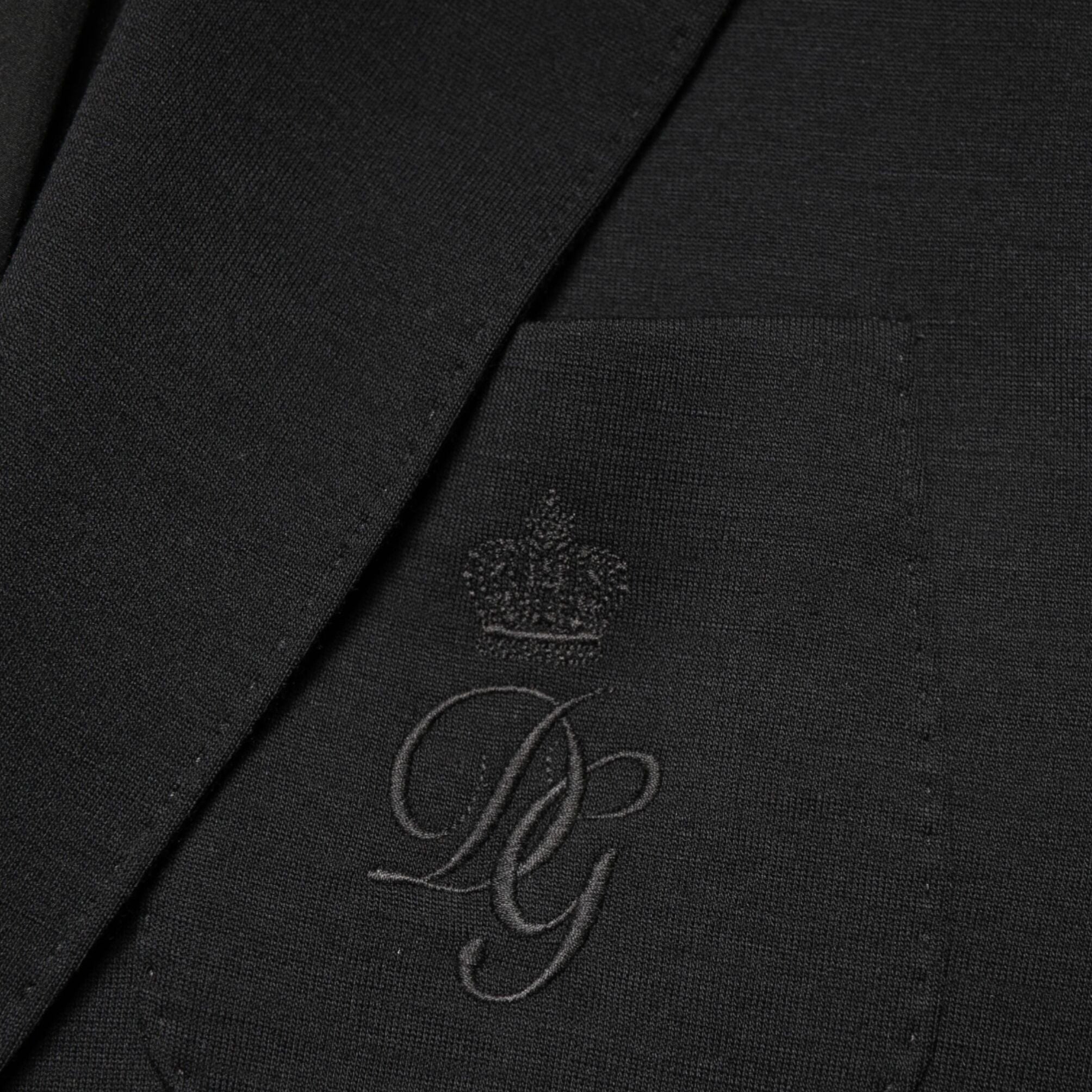 Dolce & Gabbana Black Wool Single Breasted 2 Button Blazer