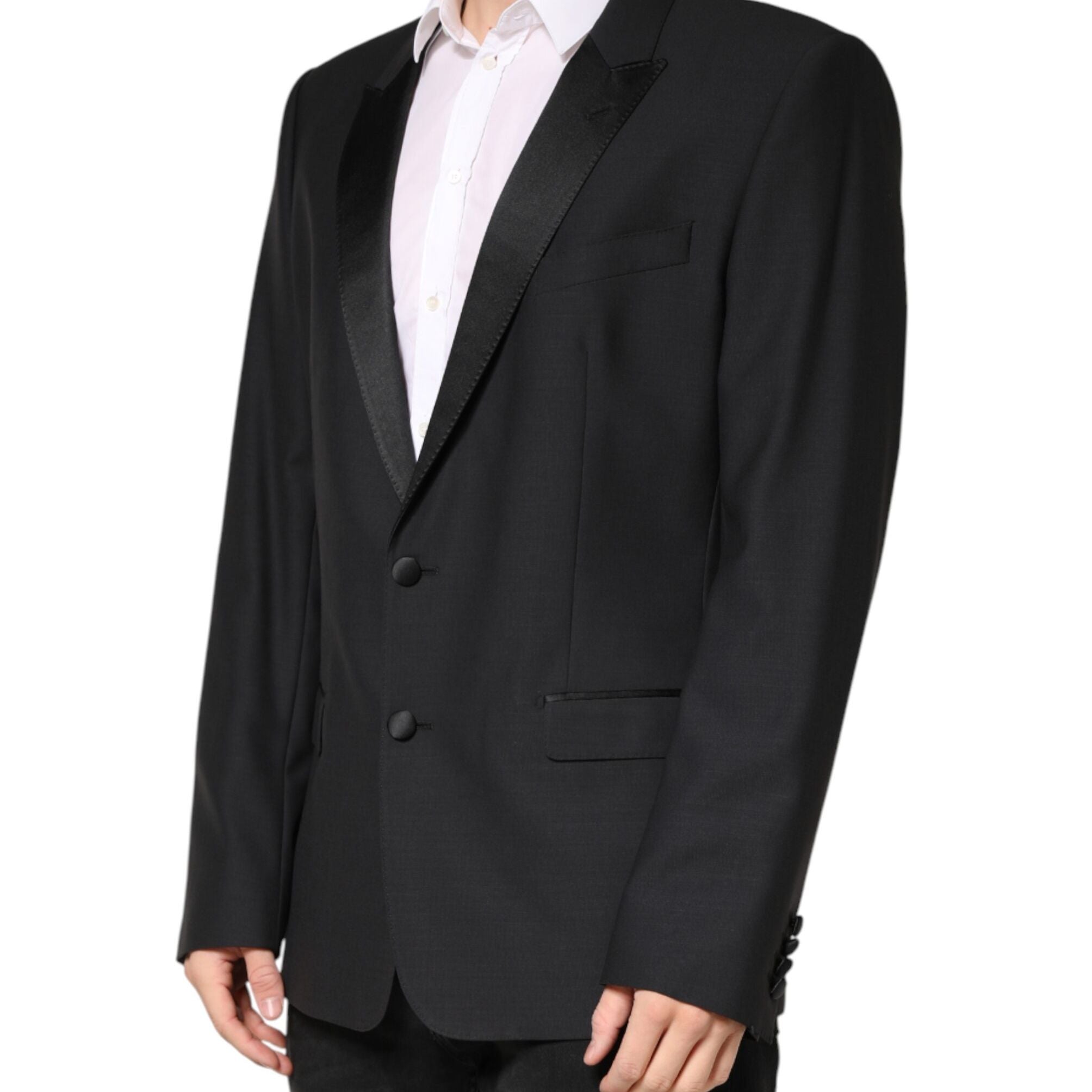 Dolce & Gabbana Black MARTINI Single Breasted Jacket Blazer
