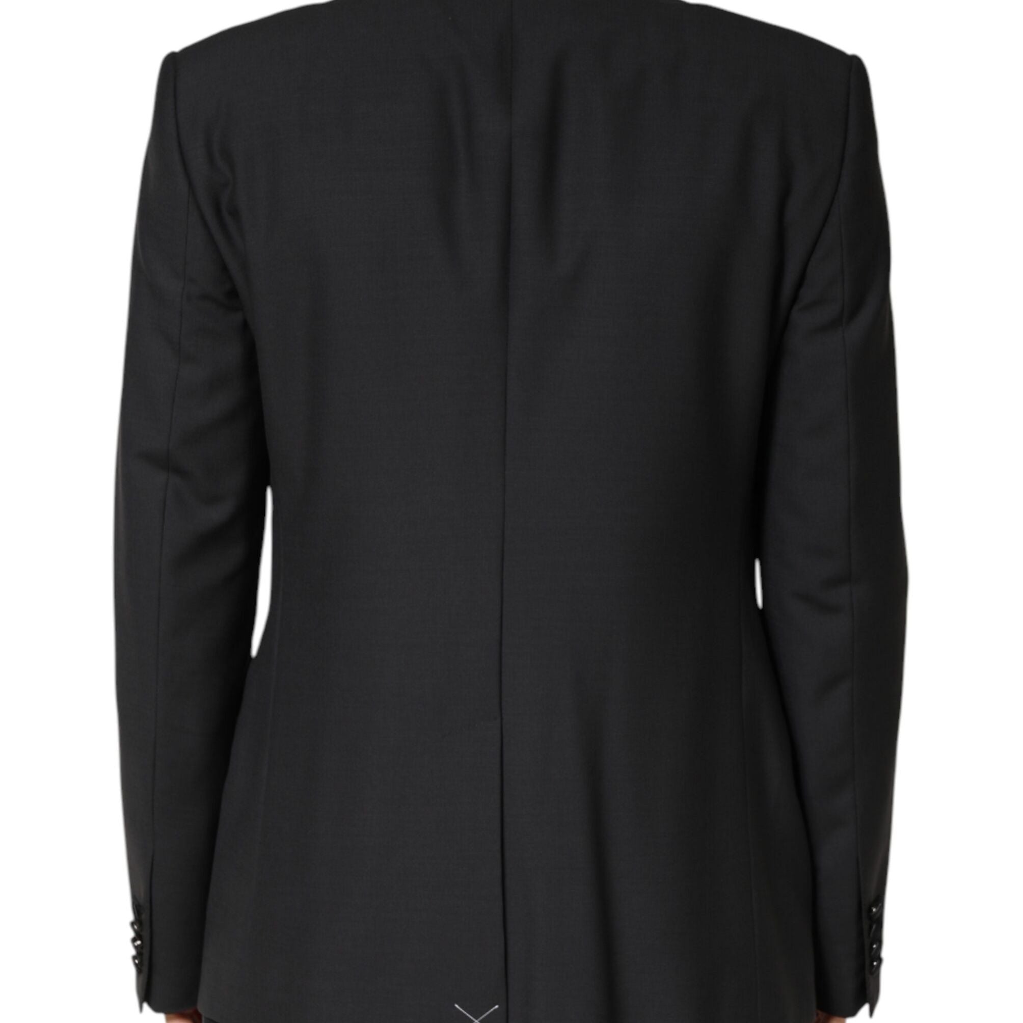 Dolce & Gabbana Black MARTINI Single Breasted Jacket Blazer