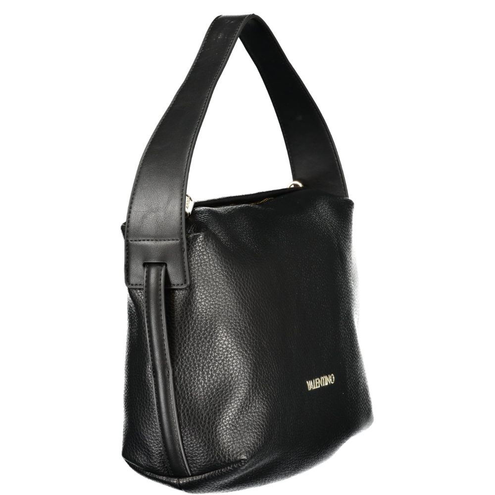 Mario Valentino Black Polyurethane Women's Shoulder Bag