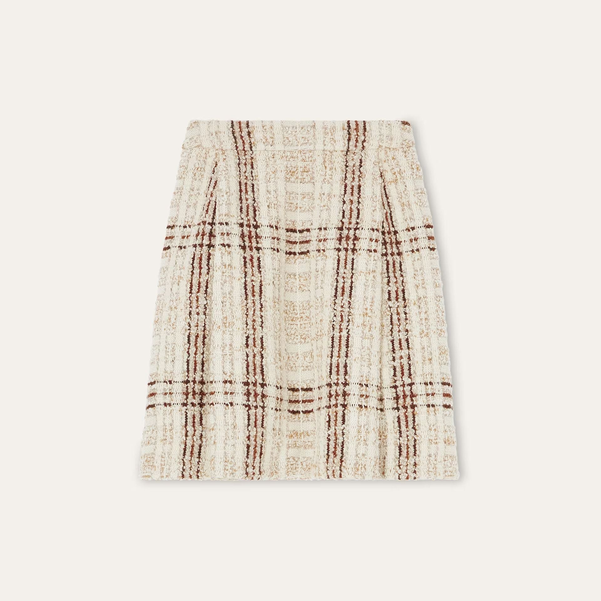 Loro Piana Stefanie Skirt in Virgin Wool, Cashmere, Silk