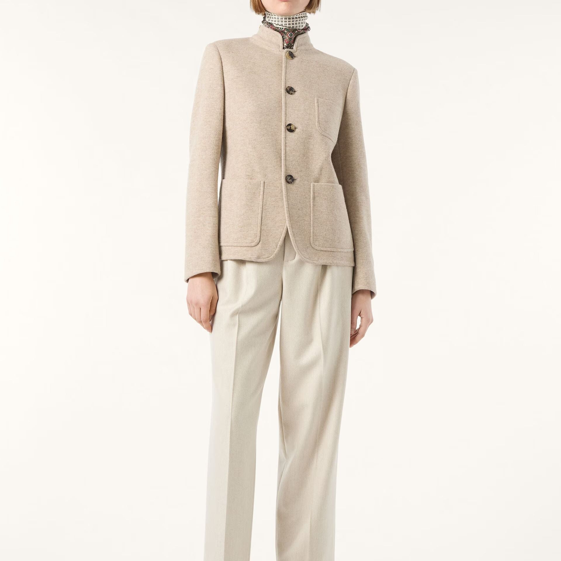 Loro Piana Spagna Mini Jacket in Jersey Novalis